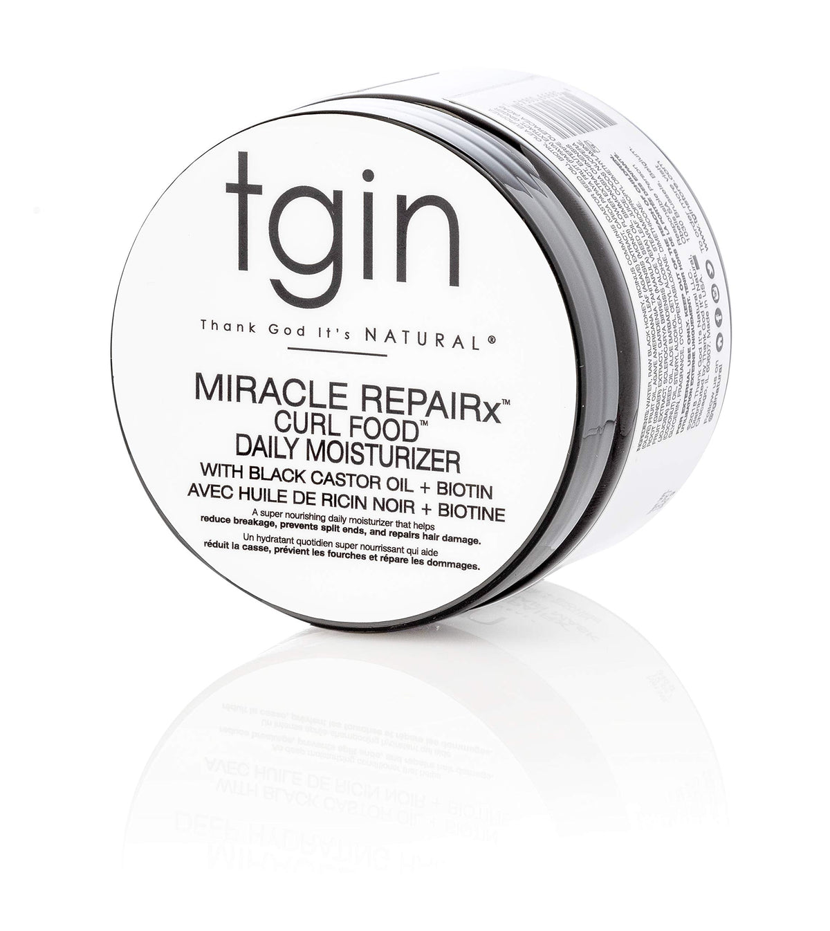 tgin Miracle RepaiRx Curl Food Daily Moisturizer for Curly, Coily and Wavy Hair, Moisturizing Curl Cream for Dry, Damaged Hair, 12 oz Beauty & Personal Care Thank God It's Natural