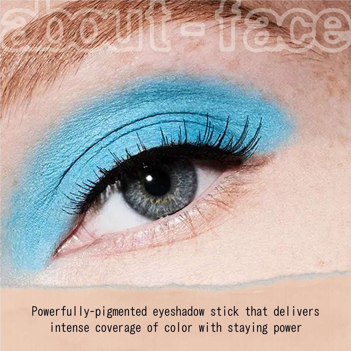 aboutface Shadowstick Cream Eyeshadow | Matte Blue | 0.049oz