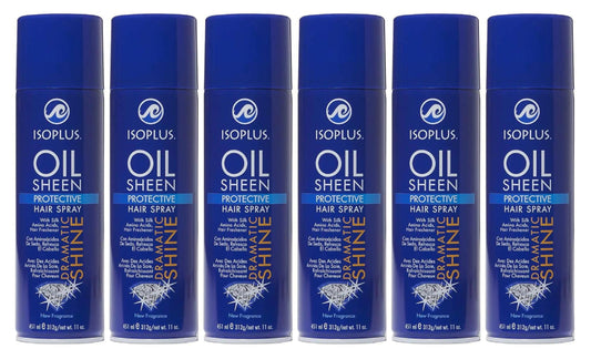 Isoplus Oil Sheen Hairspray 11oz. Aero (6 Pack) Beauty & Personal Care DDI