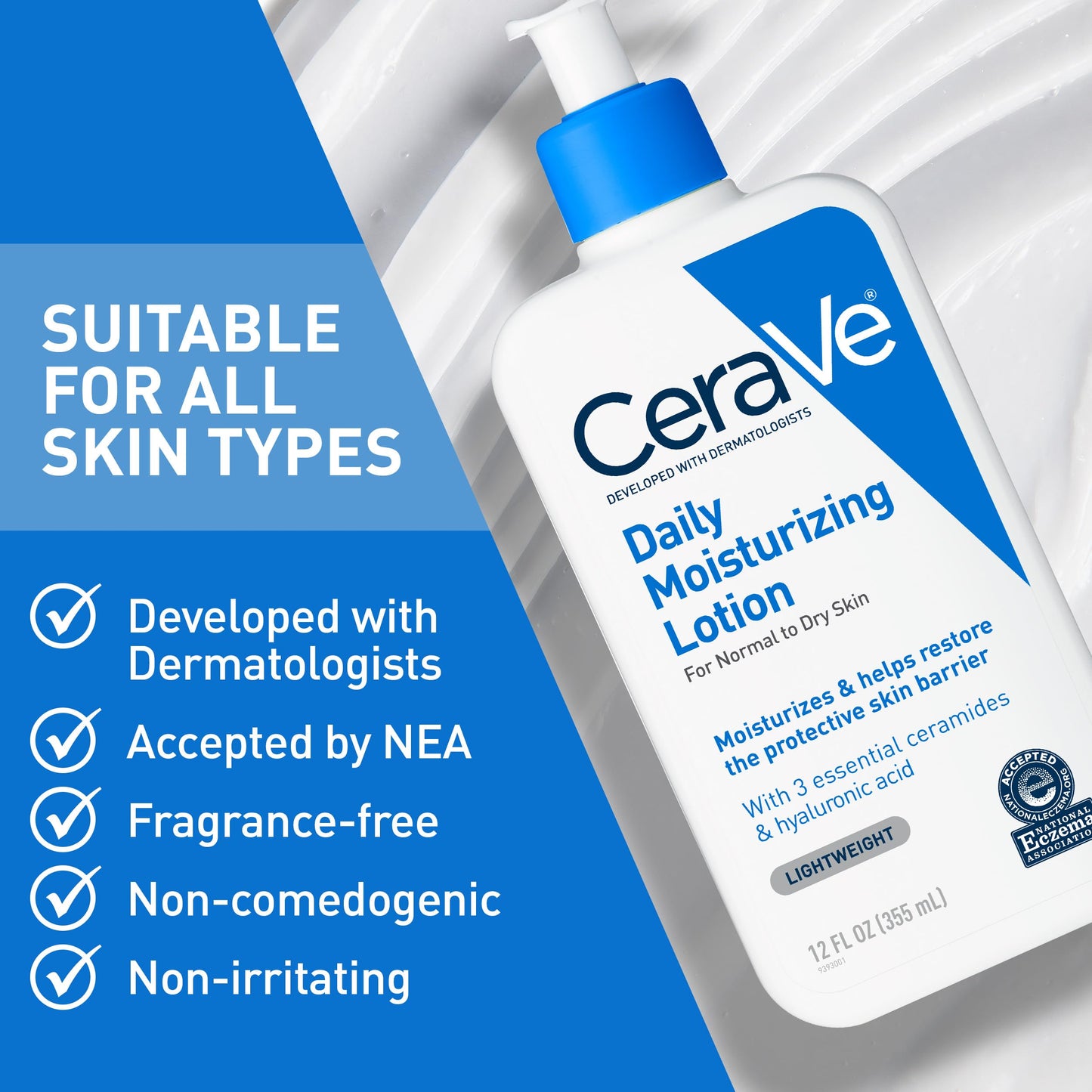 CeraVe Daily Moisturizing Lotion for Dry Skin, Body Lotion & Face Moisturizer with Hyaluronic Acid and Ceramides, Daily Moisturizer, Fragrance Free Beauty & Personal Care CeraVe