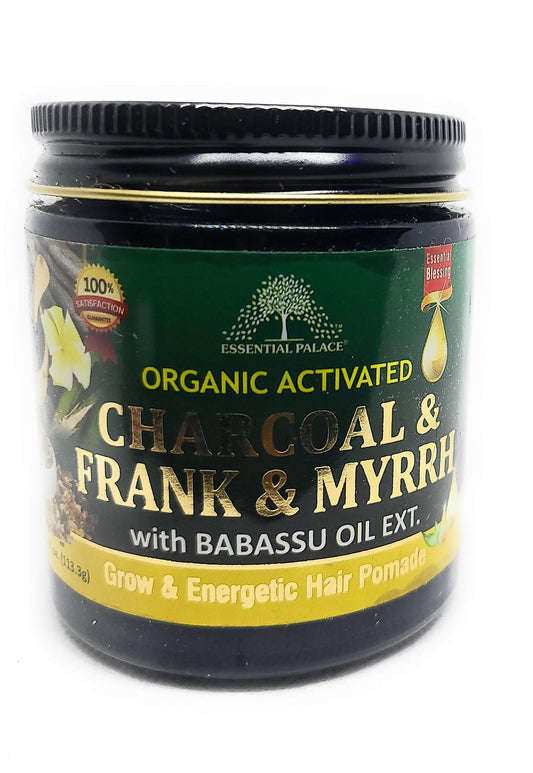 Organic Activated Charcoal & Frank & Myrrh with babassu pomade 4 onces pack of 1 Beauty & Personal Care Essential Palace