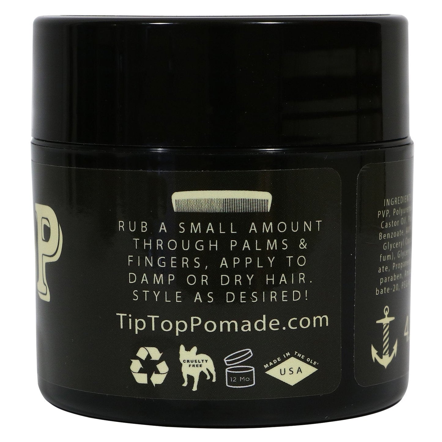 TipTop Strong Hold Water Based Pomade 4.25oz Pack of 3 Beauty & Personal Care TipTop