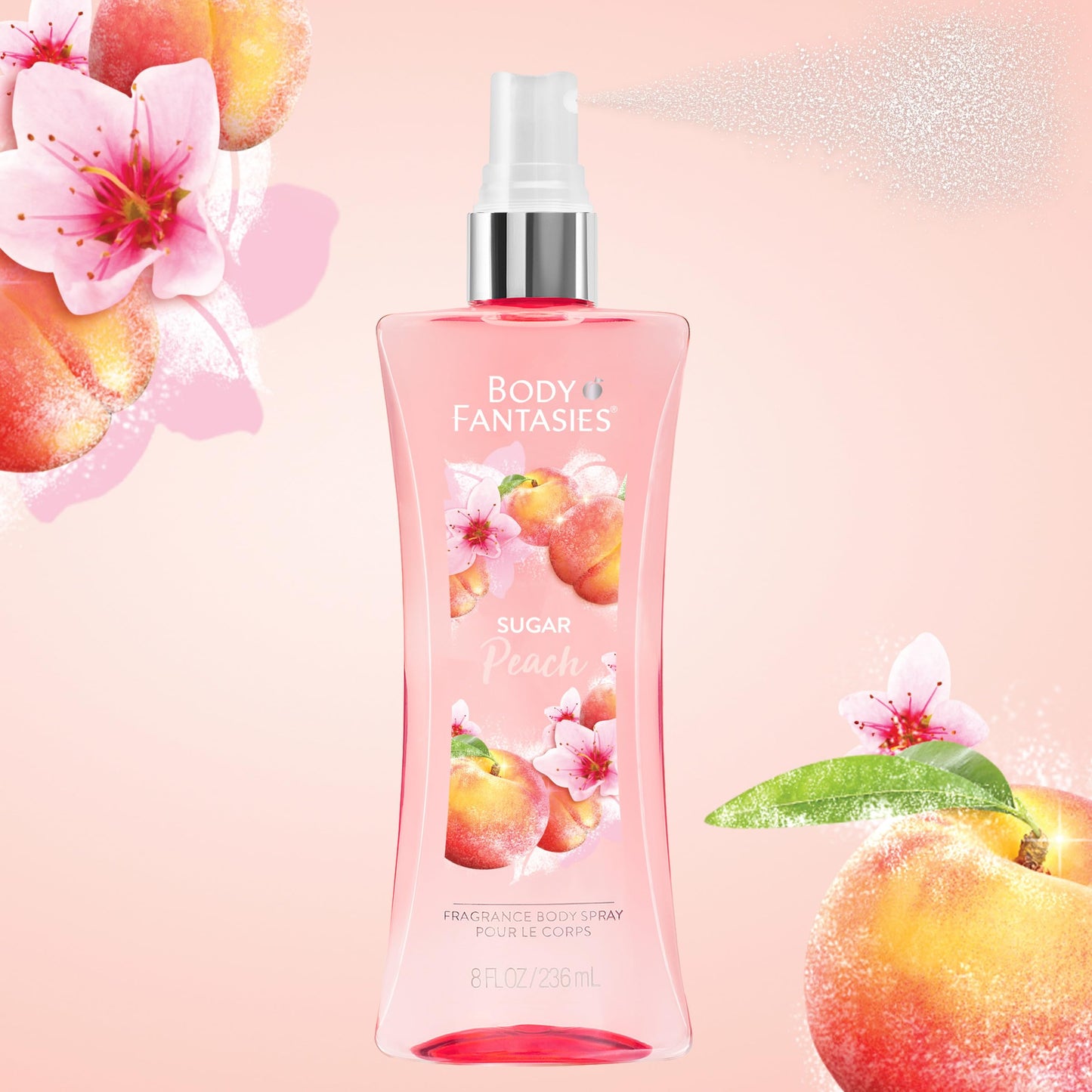 Body Fantasies Signature Fragrance Body Spray, Sugar Peach, 8 fl oz Beauty & Personal Care Body Fantasies