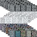 4500 Pieces Flowers Nail Stickers Kit 90 Sheets 3D Mini Nail Art Stickers Black White Colorful Various Patterns Flower Decals Self-Adhesive False Beauty & Personal Care Tazimi