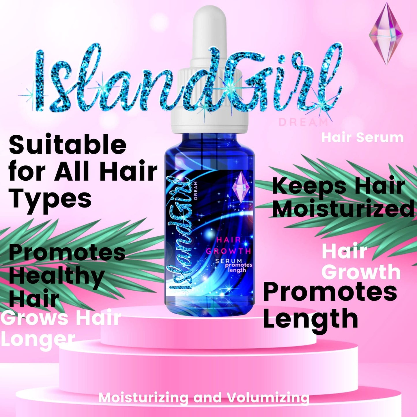 IslandGirl Dream Promote my Length Hair Growth Serum Beauty & Personal Care IslandGirl Dream