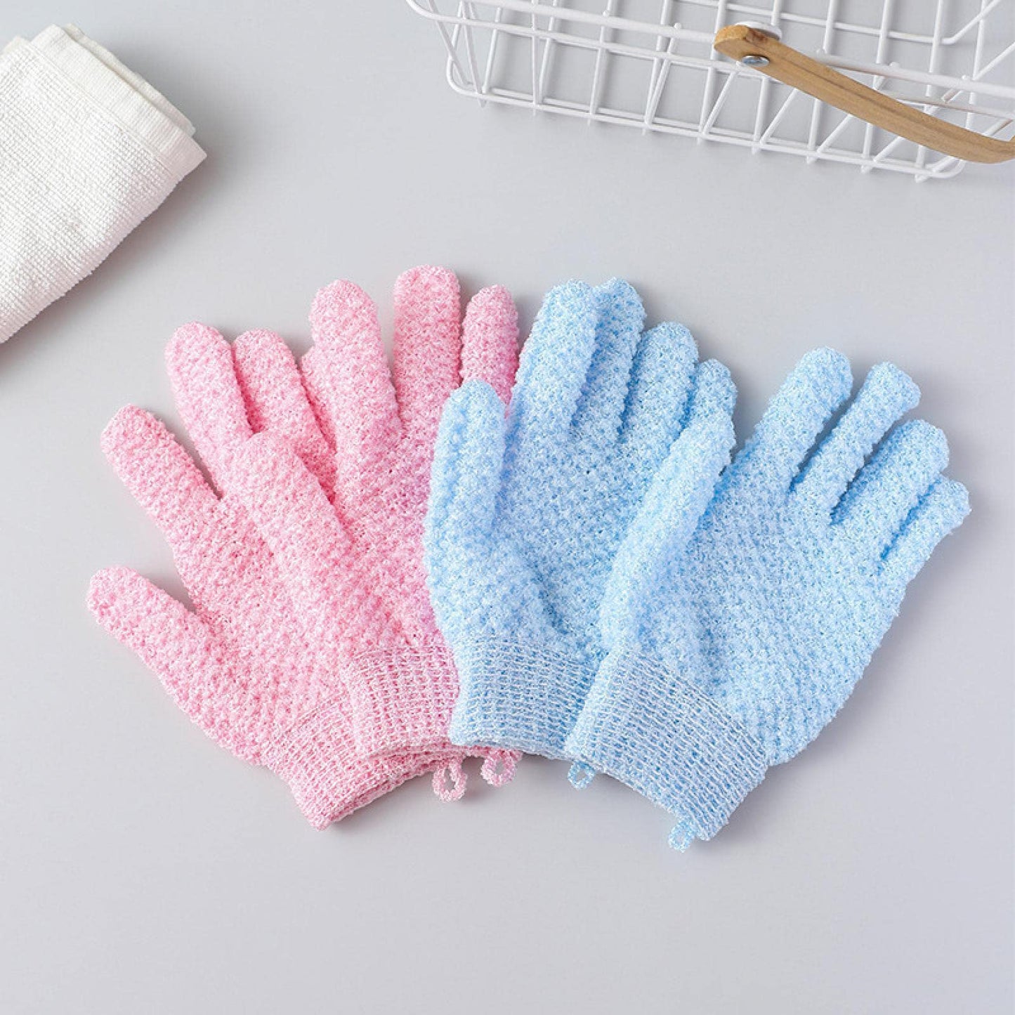 amler Rubbing Bath Gloves, Five Fingers, rubbing Bath Towels, Bath Bath Device, Back rubbing, Bath Bath Set Beauty and Personal Care amler