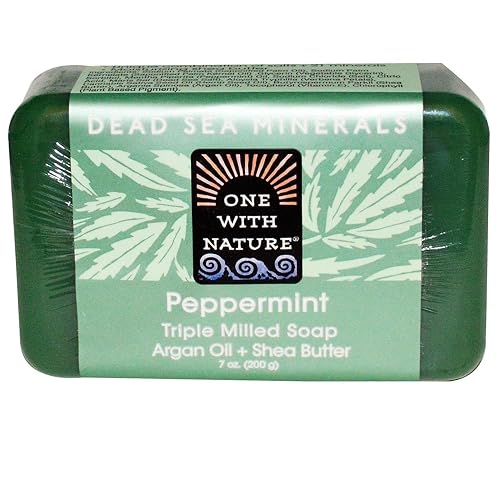 One With Nature Dead Sea Mineral Bar Soap Peppermint - 7 oz Beauty & Personal Care One With Nature