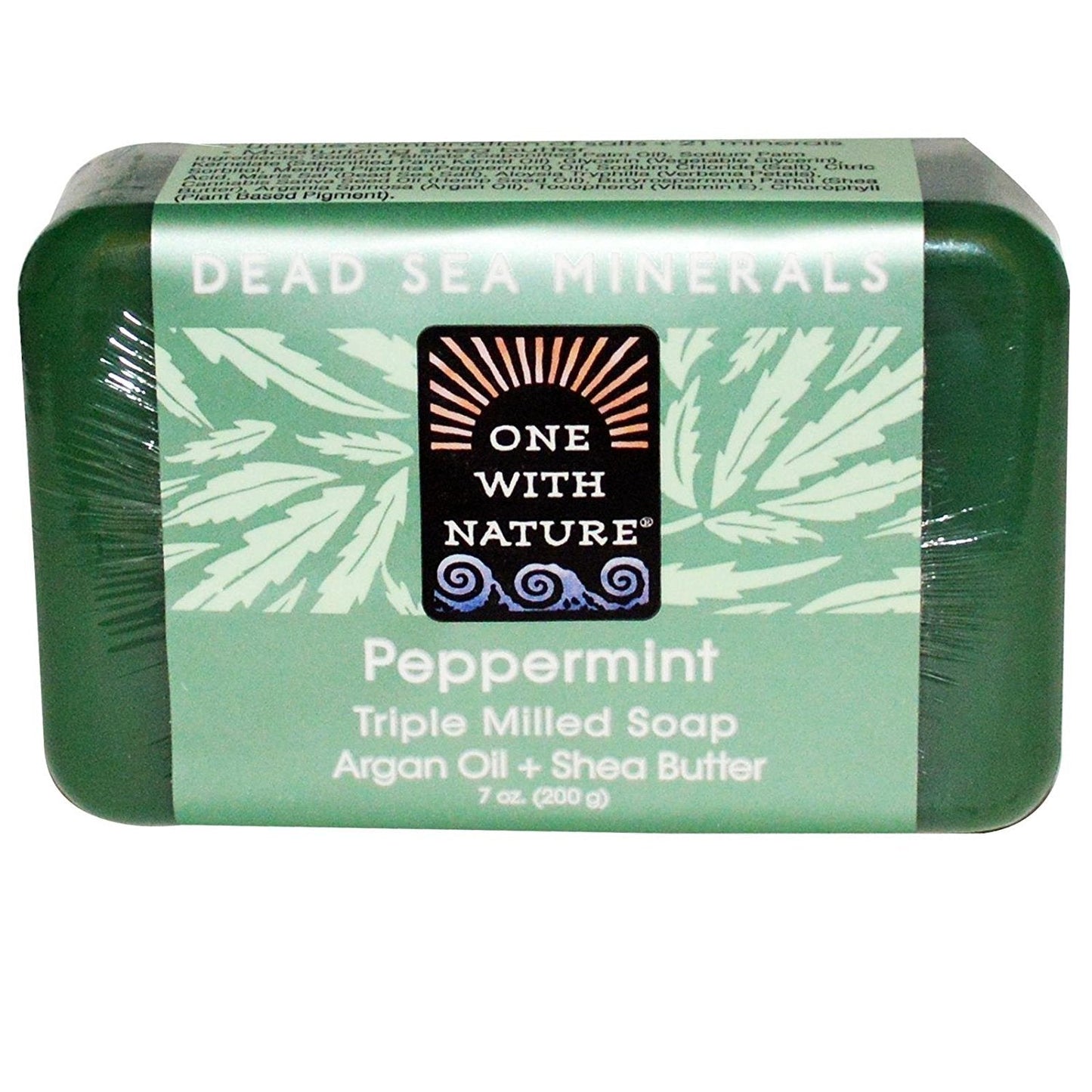 One With Nature Dead Sea Mineral Bar Soap Peppermint - 7 oz Beauty & Personal Care One With Nature