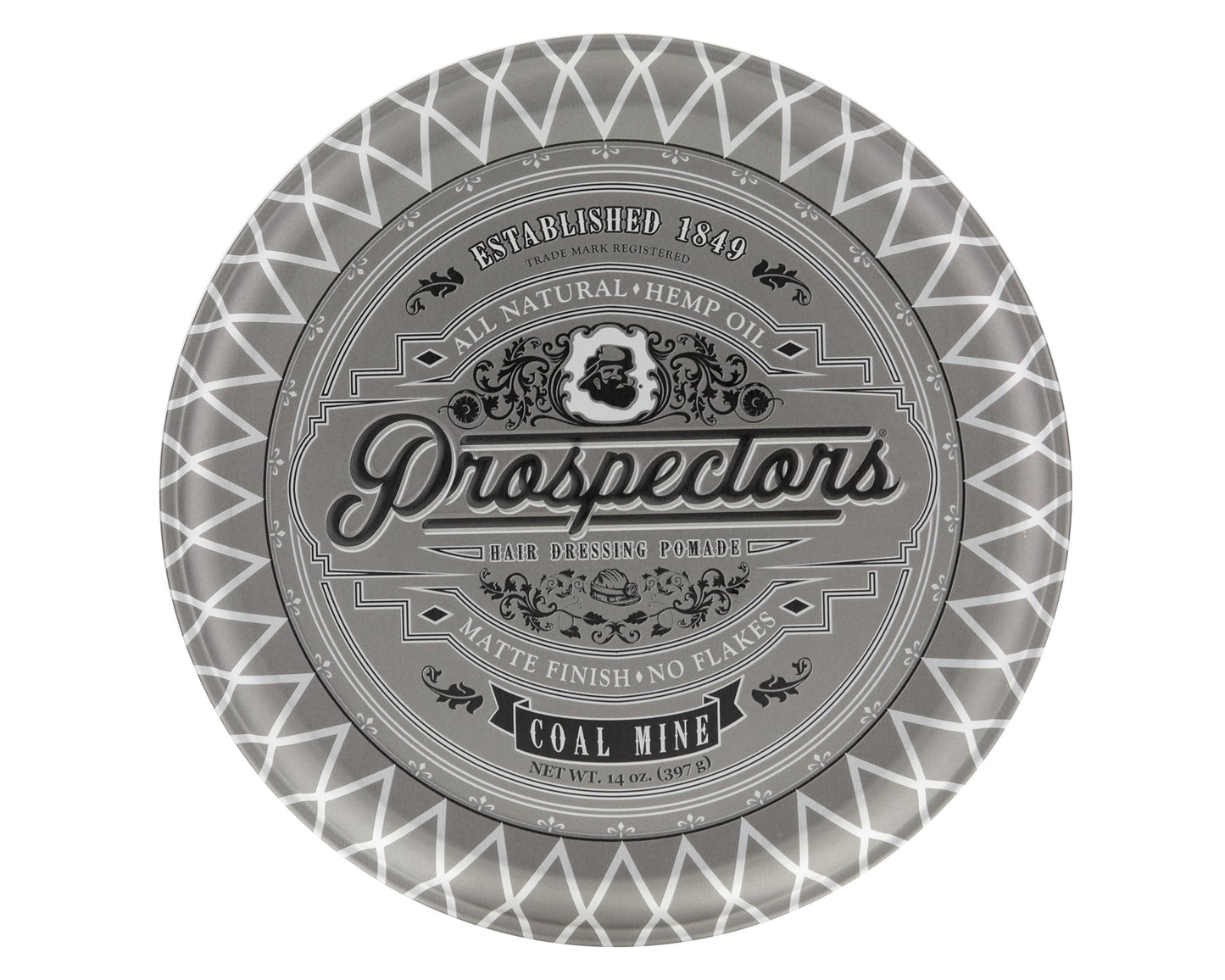 PROSPECTORS Coal Mine Matte Clay Hair Pomade 14 oz Tin Can Beauty & Personal Care PROSPECTORS