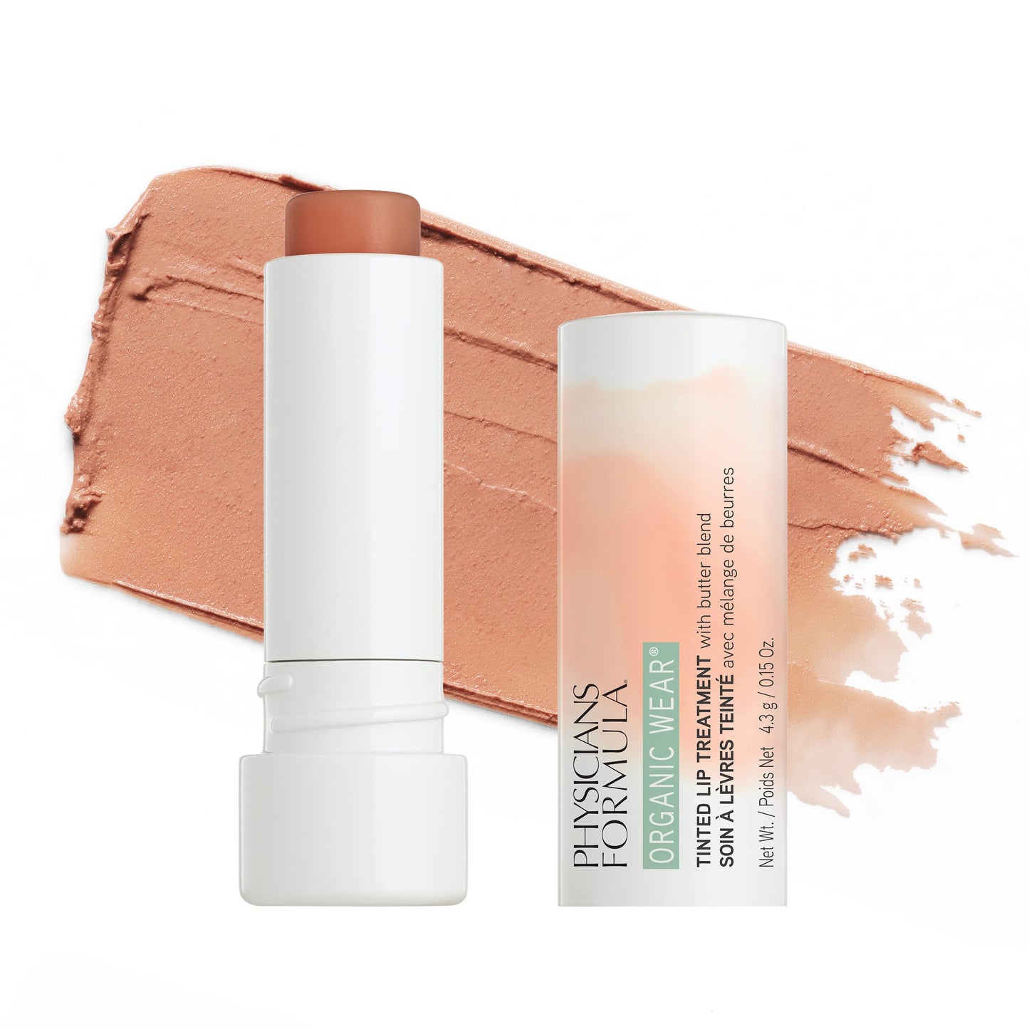 Physicians Formula Organic Wear Natural Tinted Lip Balm Treatment, Brown Flirt-Tawny Nude, 0.15 Ounce Beauty & Personal Care Physicians Formula
