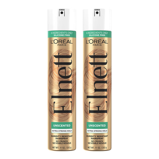 L'Oreal Paris Hair Care Elnett Satin Extra Strong Hold Hairspray, Unscented, 11 Ounce (Pack of 2) Beauty & Personal Care L'Oreal Paris