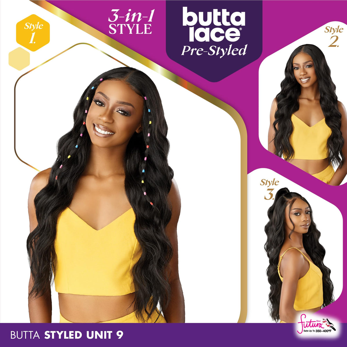 Sensationnel Butta Lace Prestyled Wig-Unit 9, BALAYAGEGOLD