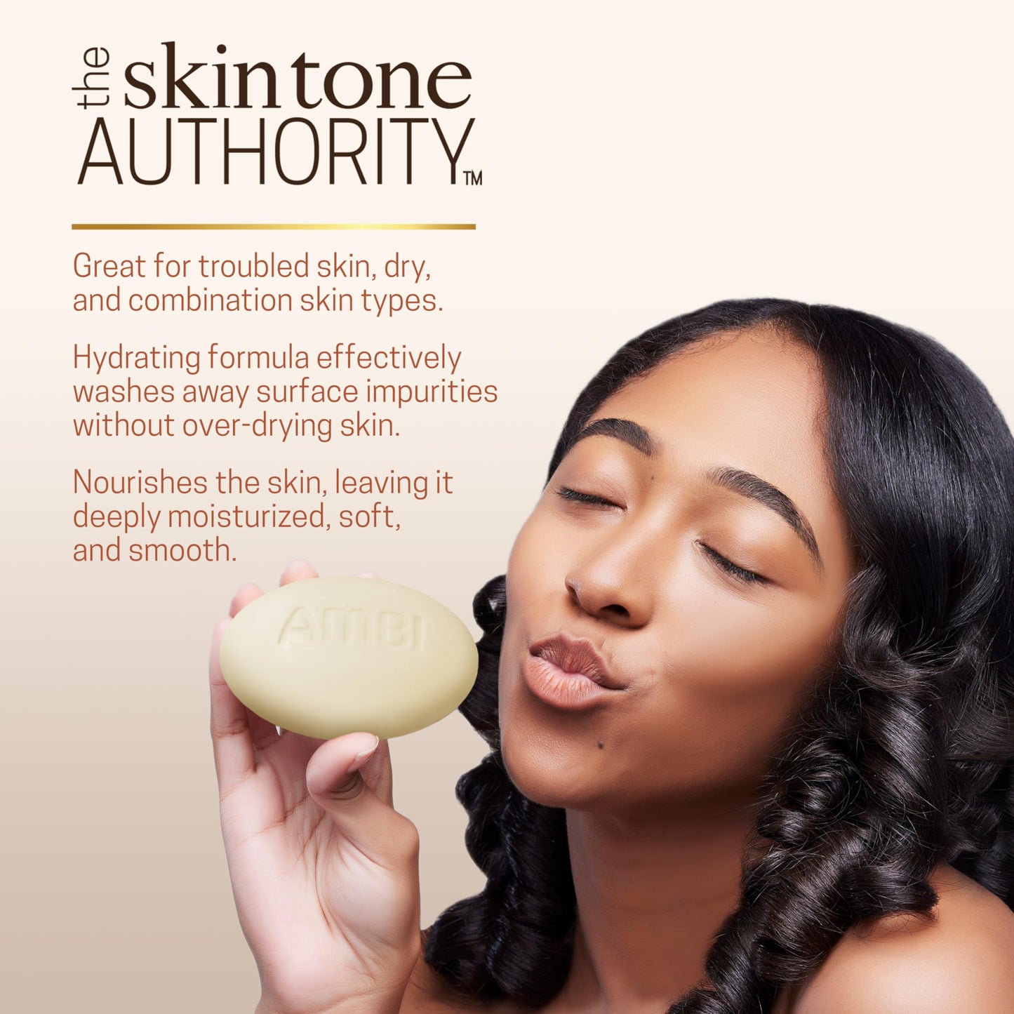 Ambi Hemp Face and Body Bar, Moisturizing and Gentle for Troubled Skin, Dermatologist Tested, Non-Comedogenic, and Hypoallergenic, 5.3 Ounce Beauty & Personal Care Ambi