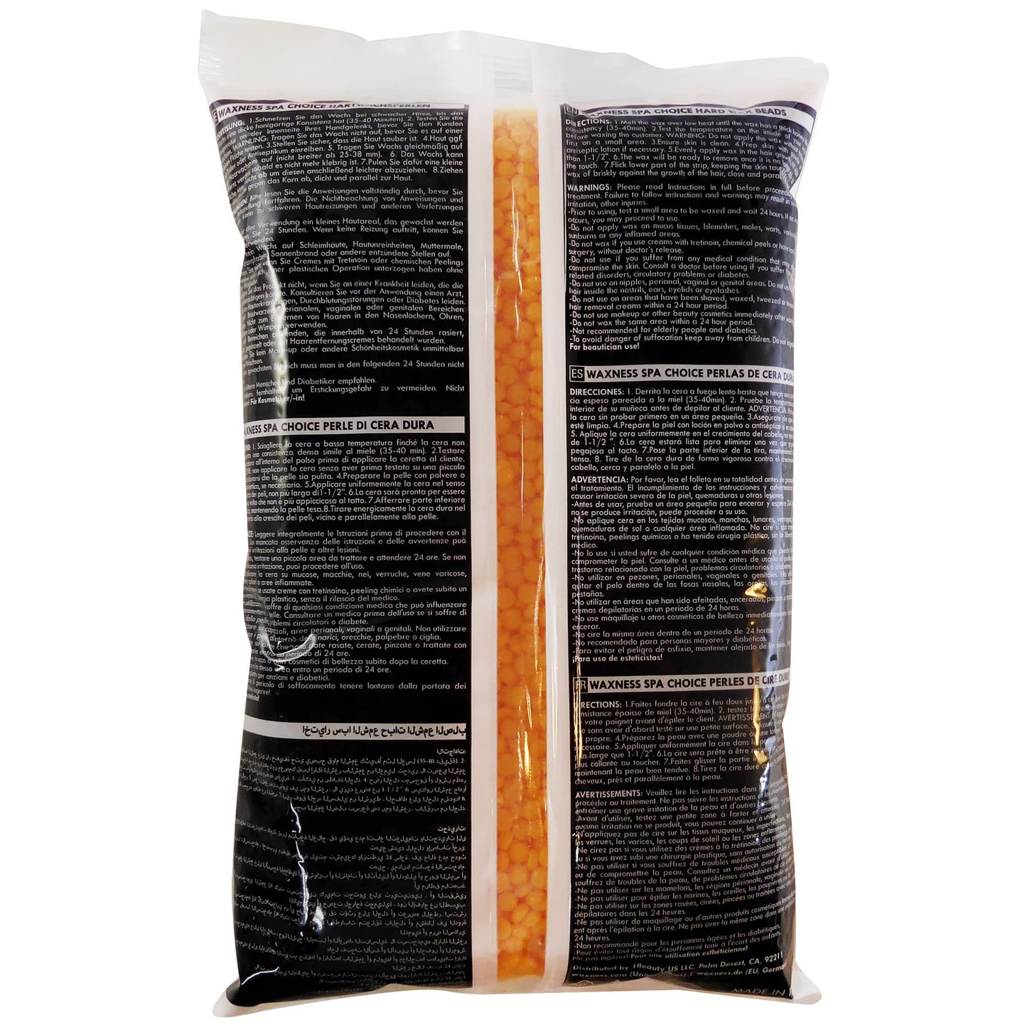 Waxness Spa Choice Rosin Free Multidirectional Hard Wax Mango 2.2 lb / 1 kg Beauty & Personal Care Waxness