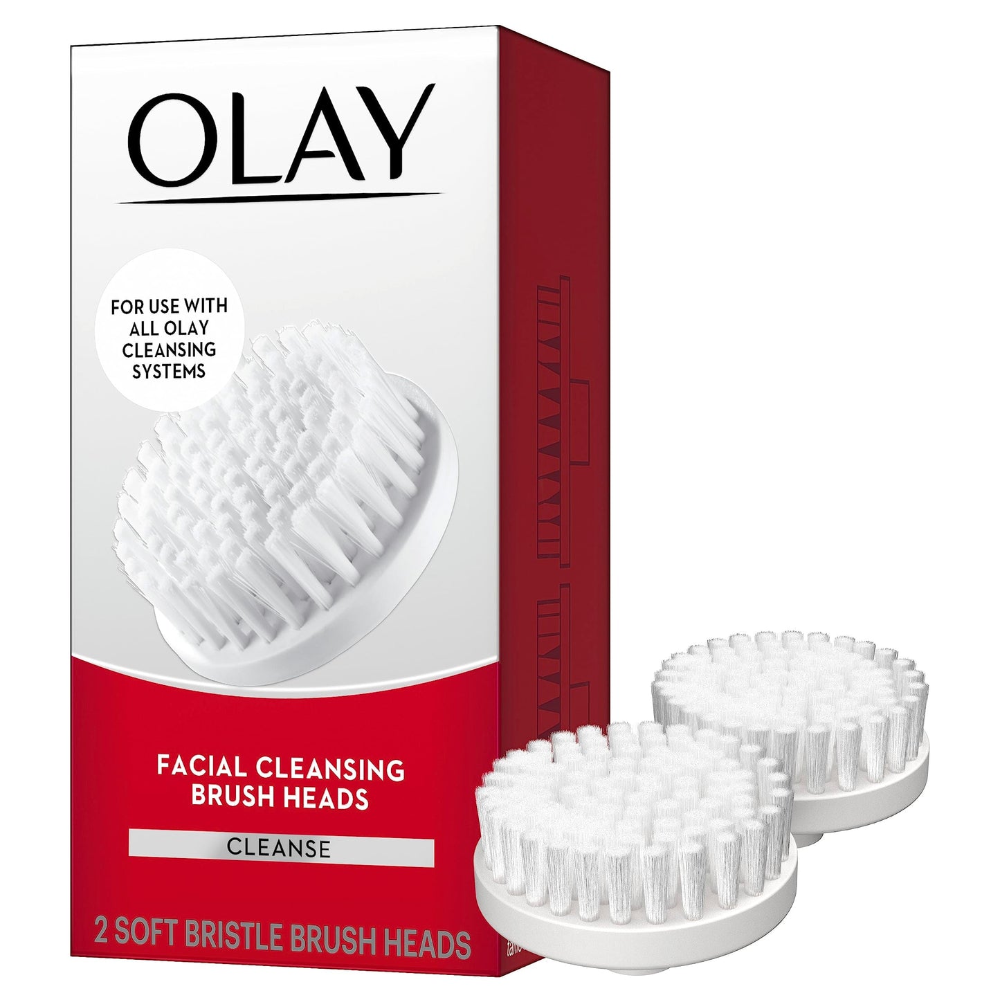 Olay Facial Cleaning Brush Advanced Facial Cleansing System Replacement Brush Heads, 2 Count Beauty & Personal Care Olay