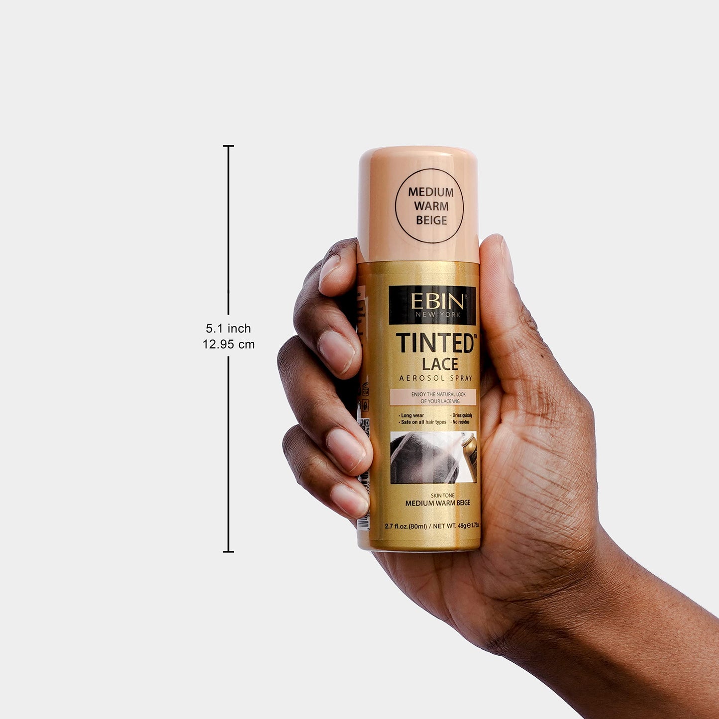 EBIN NEW YORK Tinted Lace Spray Cool Deep Brown | Quick Dry, Water Resistant & High Pigment Lace Tint for Wig | Even Spray, No Residue & Natural Beauty & Personal Care EBIN NEW YORK