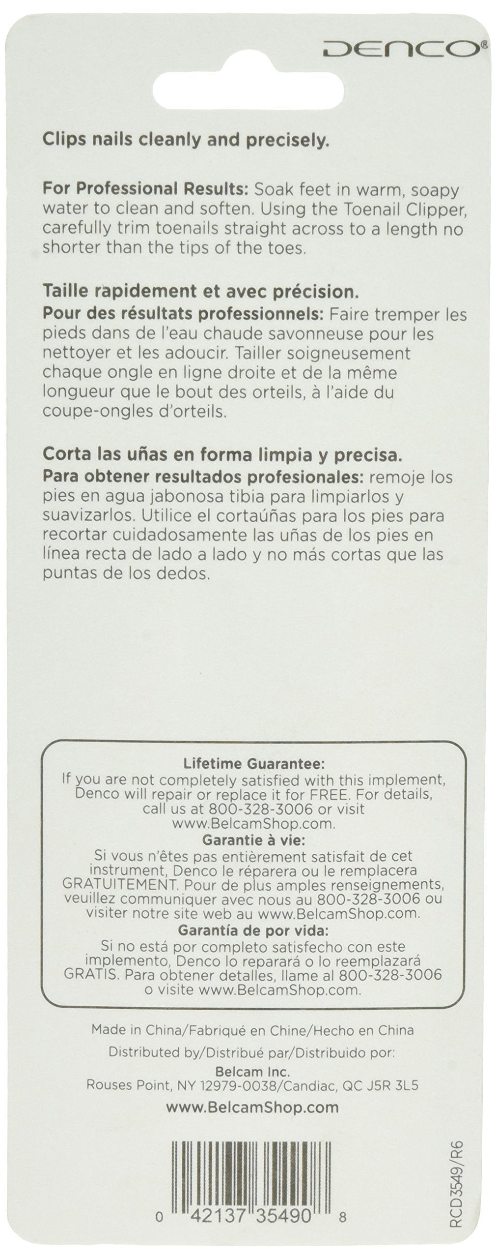 Denco Toenail Clipper, Silver Beauty & Personal Care Denco