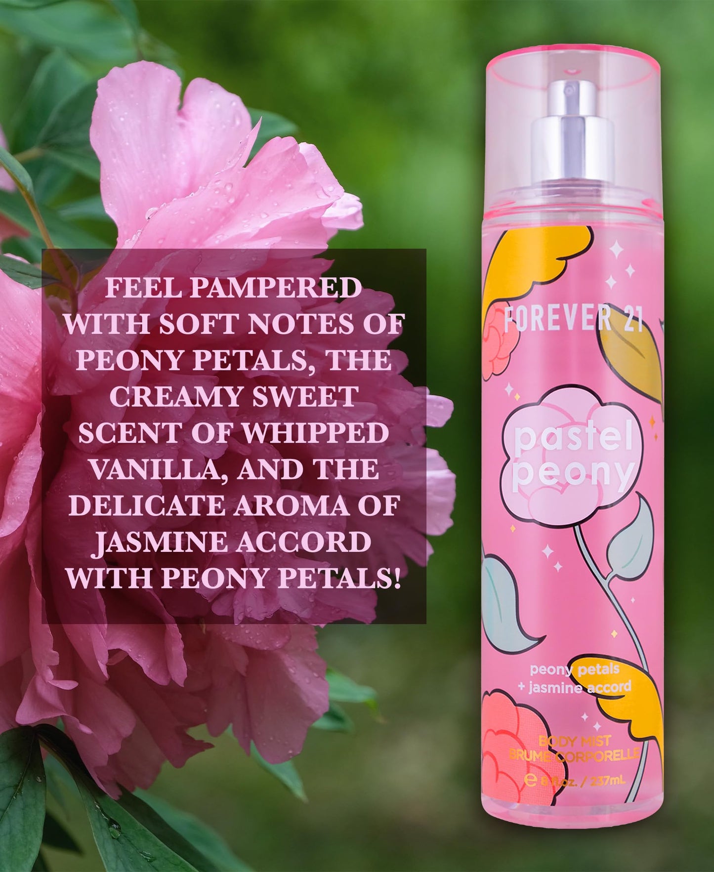 Pastel Peony Body Spray, 8 fl. oz., by Forever 21 Beauty & Personal Care Forever 21