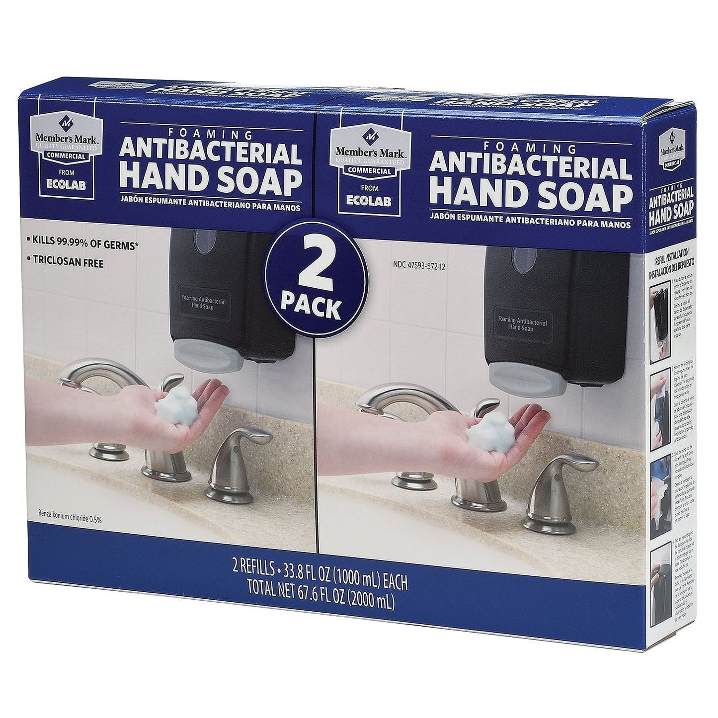Member's Mark Commercial Foaming Antibacterial Hand Soap (2 Pack) Beauty & Personal Care MEMBER´S MARK