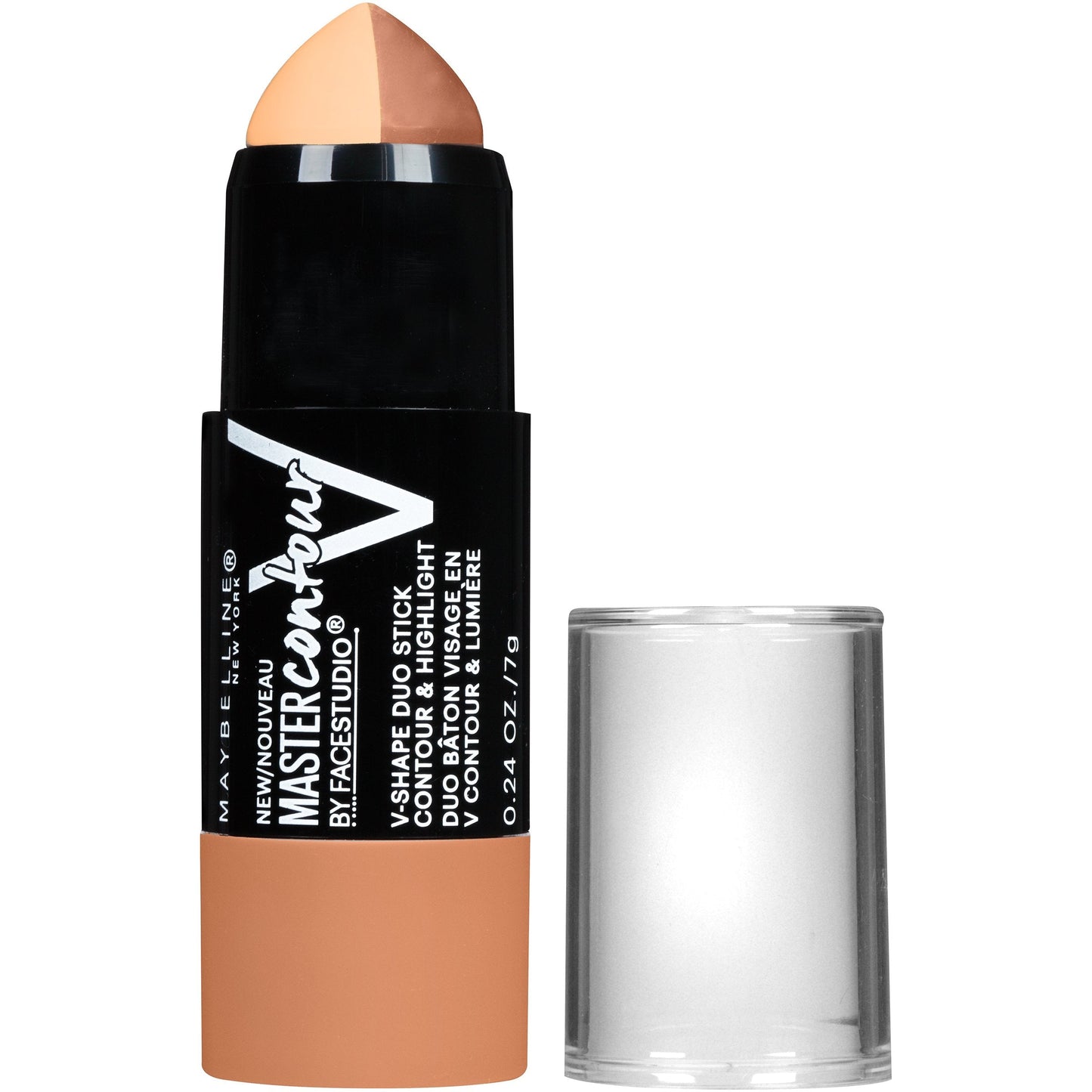 Maybelline New York Makeup Facestudio Master Contour V-Shape Duo Stick, Medium Shade Contour Stick, 0.24 oz Beauty & Personal Care MAYBELLINE