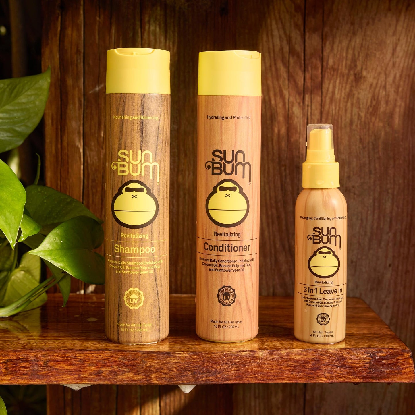 Sun Bum Revitalizing Conditioner - Hydrating and Nourishing Hair - Smoothes and Strengthens - UV Protecting - Vegan - Made Without Parabens - 10 oz Beauty & Personal Care Sun Bum