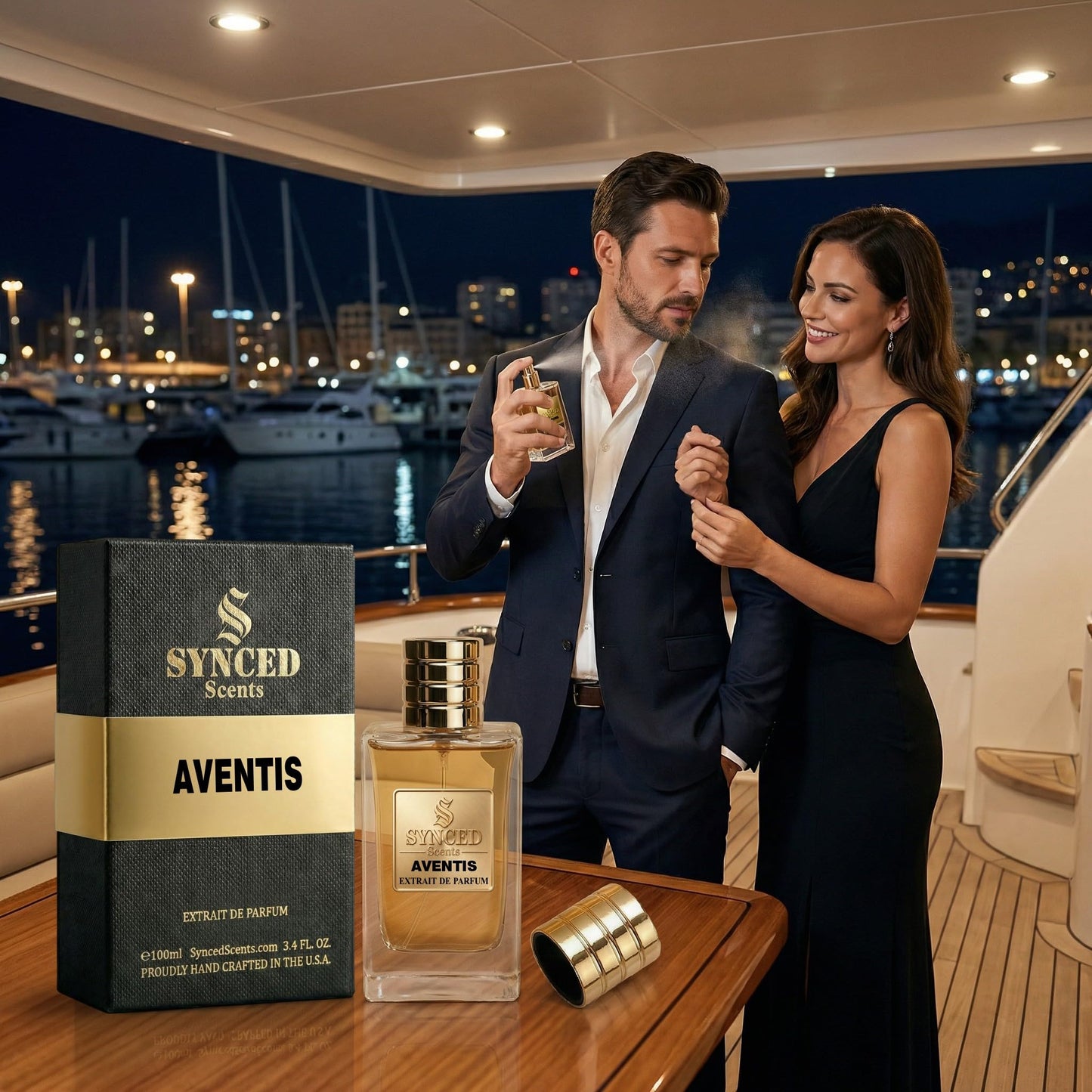 SYNCED Scents AVENTUS Inspired by Cre' Aventus Perfume for Men - Long Lasting Fruity Smoky Woody Fragrance - Intense Fresh Masculine Bergamot Beauty & Personal Care SYNCED Scents