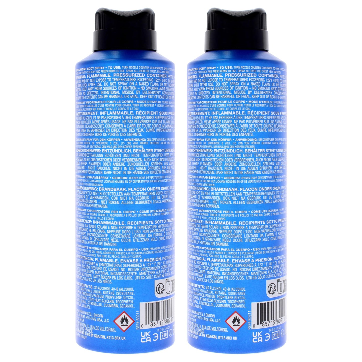 Alfred Dunhill Desire Blue London for Men - 6.6 oz Body Spray - Pack of 2 Beauty & Personal Care Alfred Dunhill
