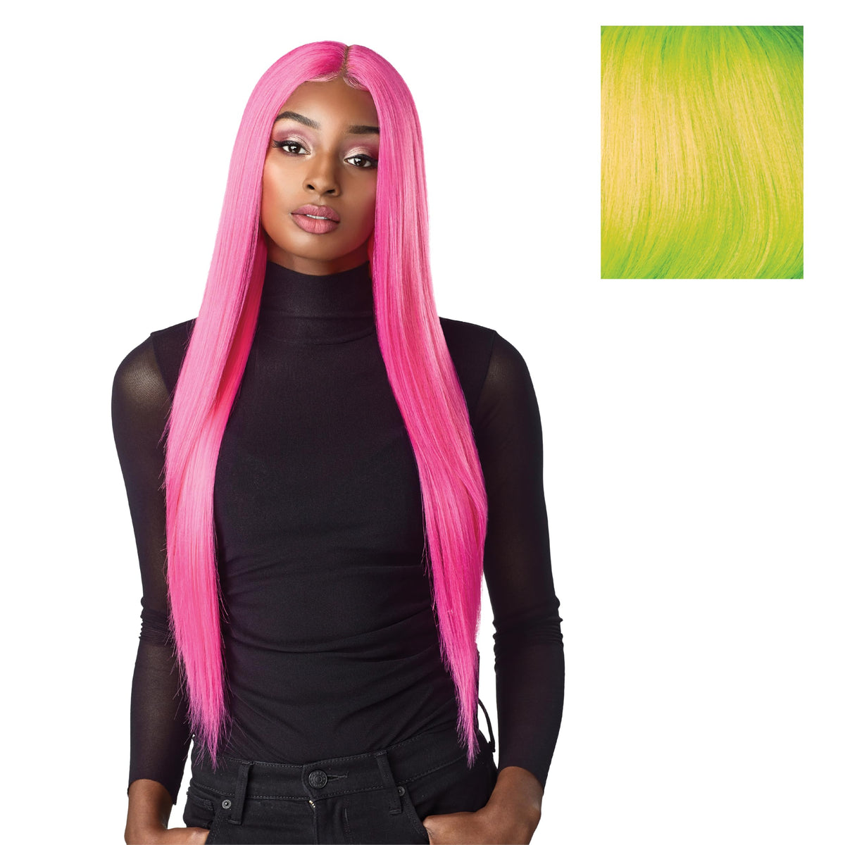 Sensationnel Shear Muse LaceWig-Lachan, NEONLIME