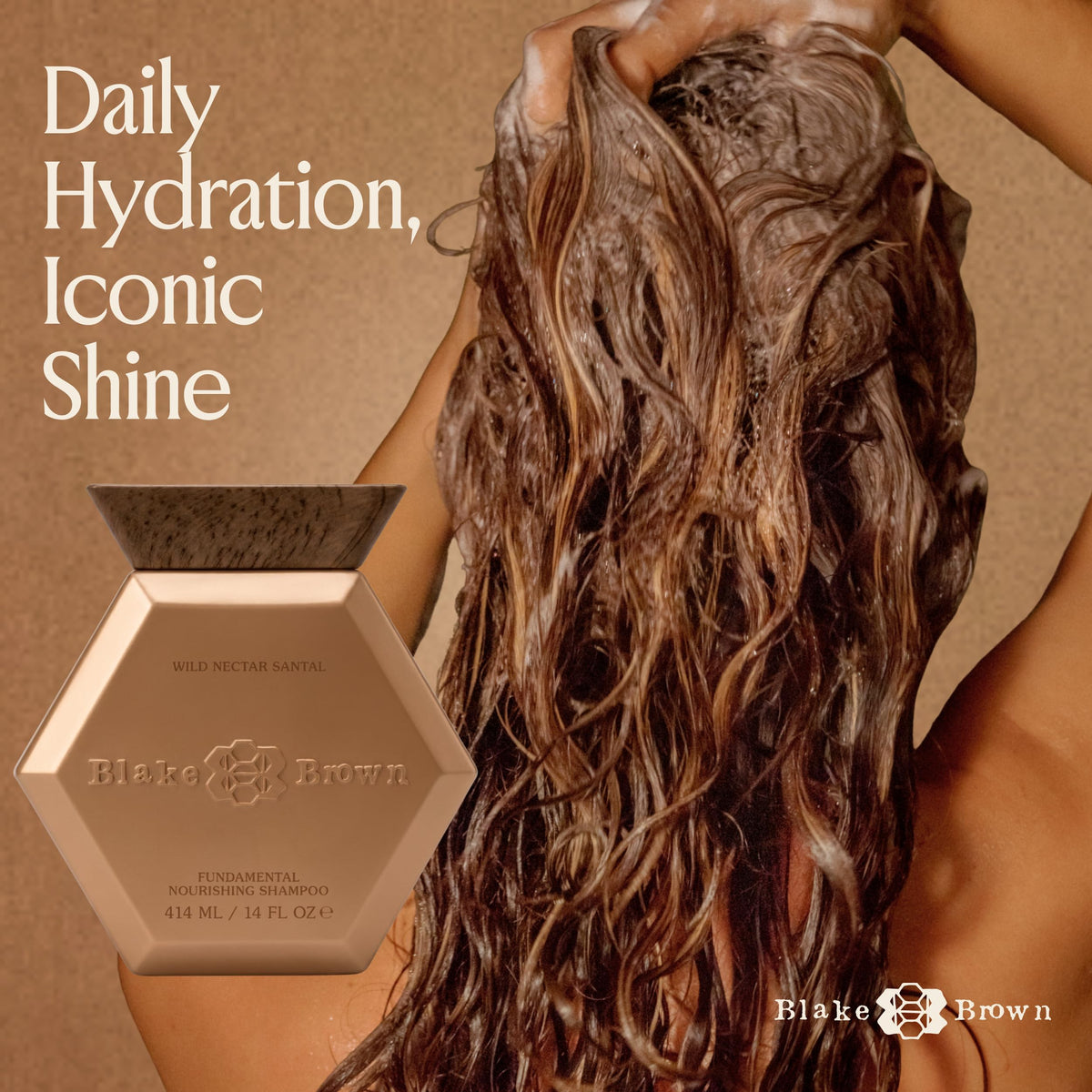 BLAKE BROWN | Fundamental Nourishing Shampoo - Wild Nectar Santal | 8 FL OZ