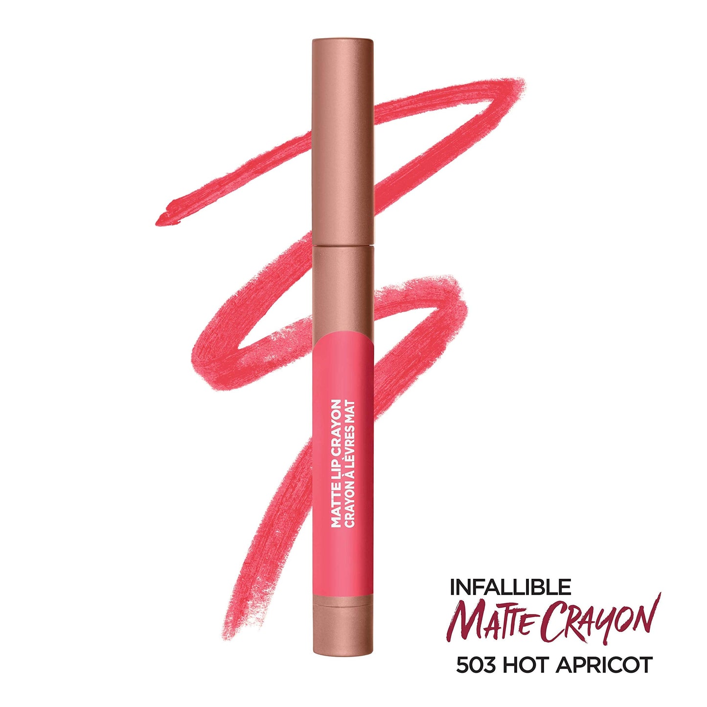 L’Oréal Paris Infallible Matte Lip Crayon, Hot Apricot (Packaging May Vary) Beauty & Personal Care L'Oreal Paris