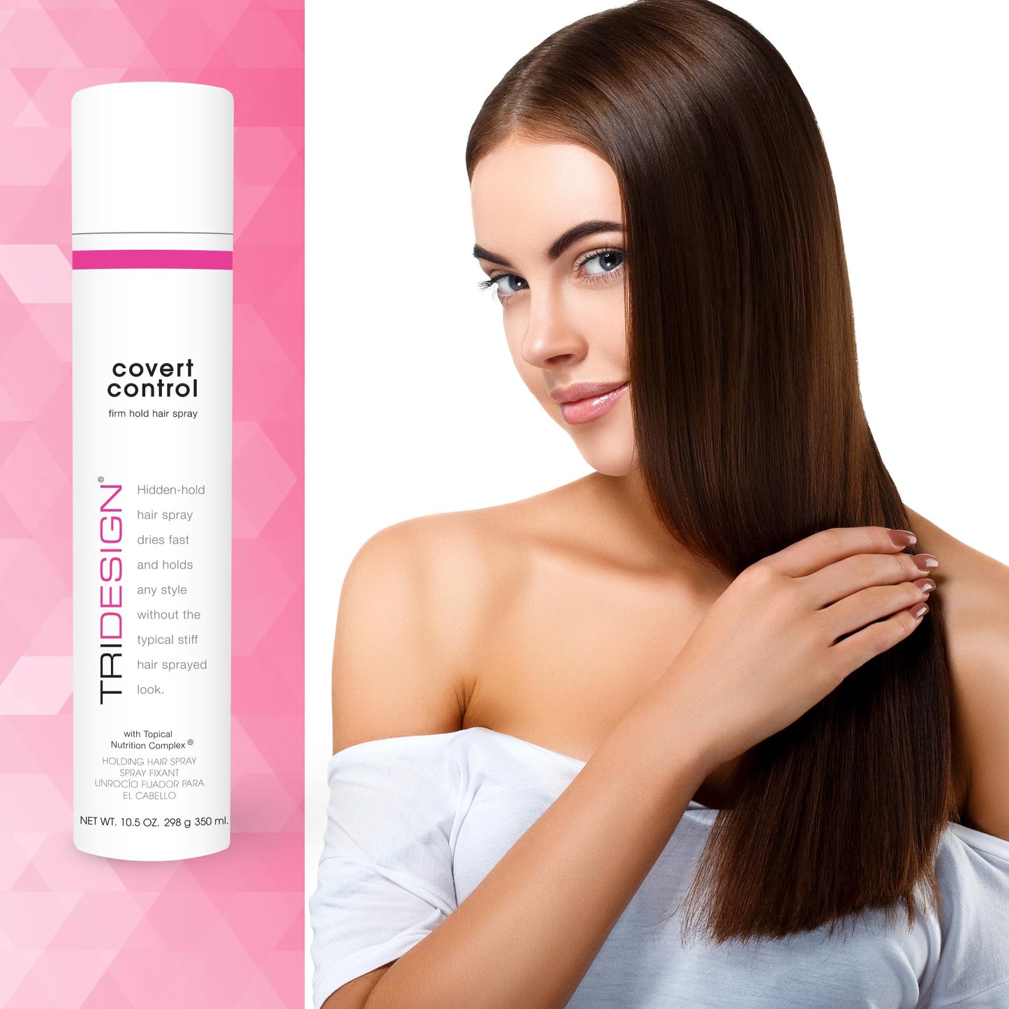 TRI Design Covert Control - Fast-Drying Hairspray for Women & Men, Aerosol Strong Hold Setting Spray, Hair Products, 2 Pack of 10.5 Oz Beauty & Personal Care TRIDESIGN