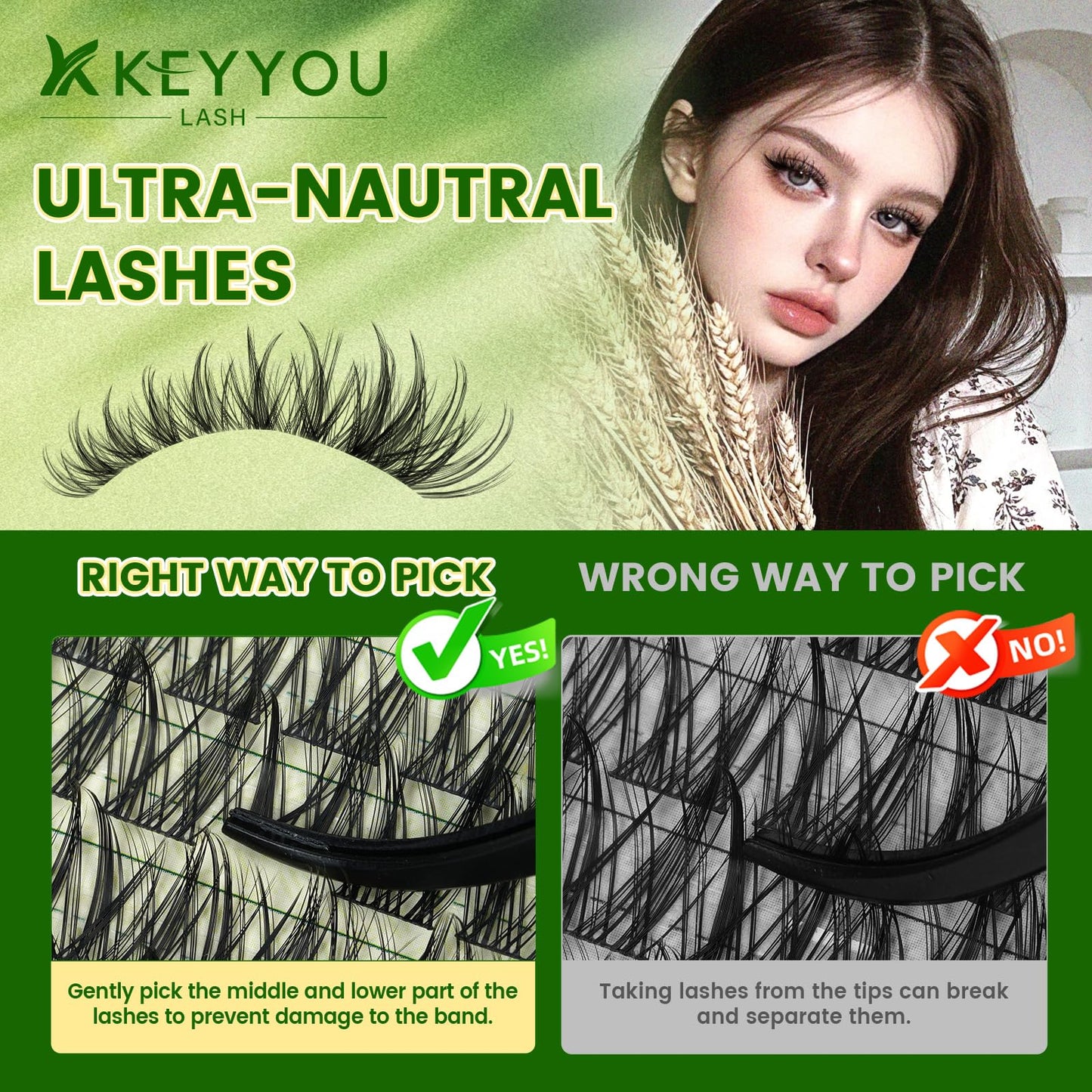 KEYYOU KY03 Lash Clusters Kit, DIY Eyelash Extension Kit Beauty and Personal Care KEYYOU