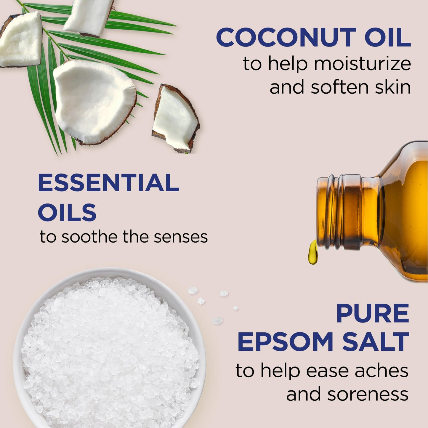 Dr. Teal's Coconut Oil Foaming Bath with Pure Epsom Salt (1 Bottle, 34 oz) - Essential Oils Nourish & Protect your Skin - Relieve Stress & Revitalize Beauty & Personal Care Dr Teal's
