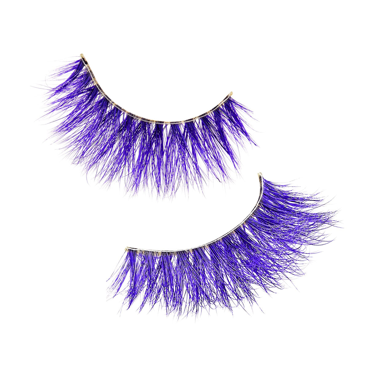 iENVY False Eyelashes Real Mink Color Couture Full Colored Lashes Maximum Fluffiness and Volume Fake Eyelashes (Purple) Beauty & Personal Care i•ENVY