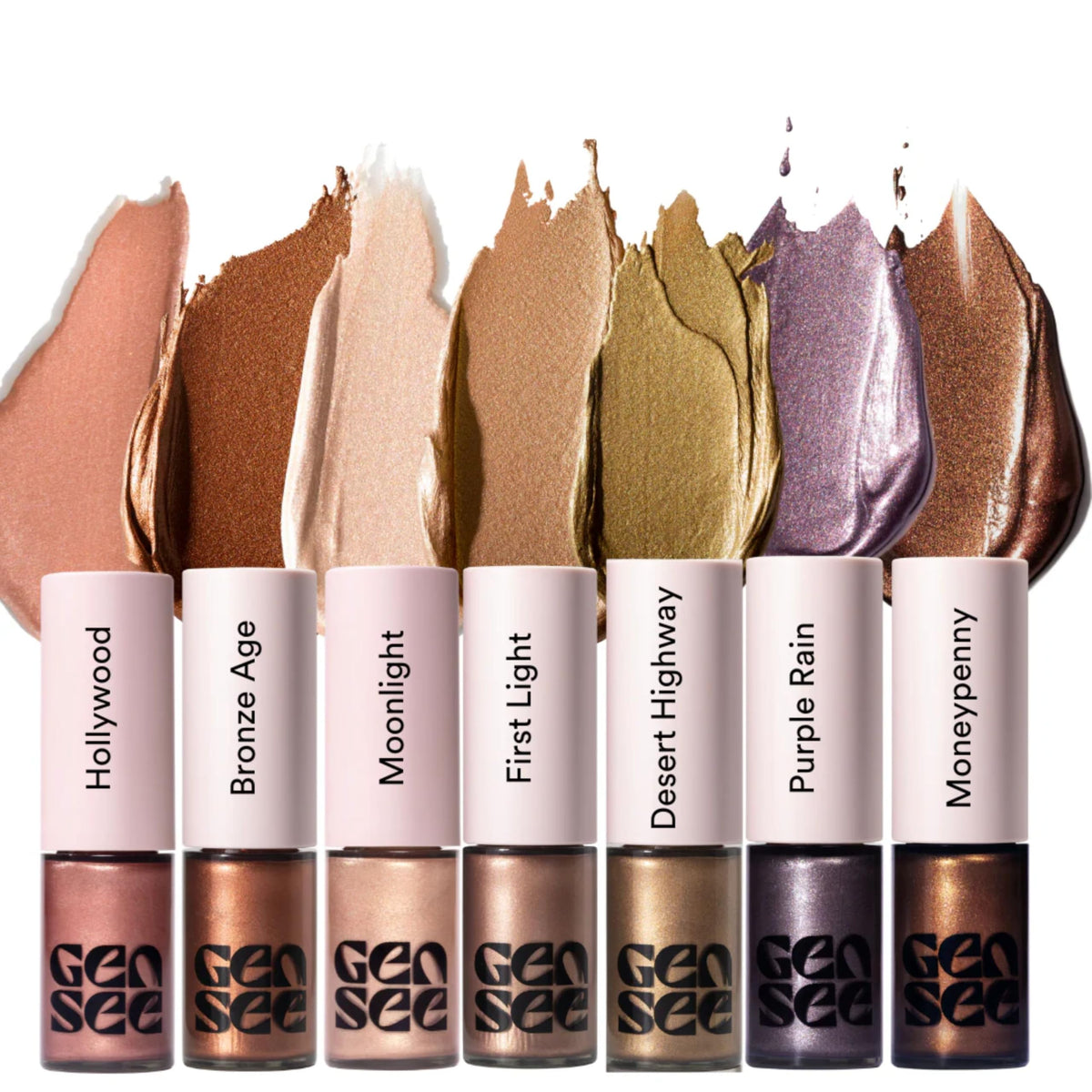 Gen See Mixed Media Metallic Liquid Eyeshadow, Desert Highway Eye Makeup
