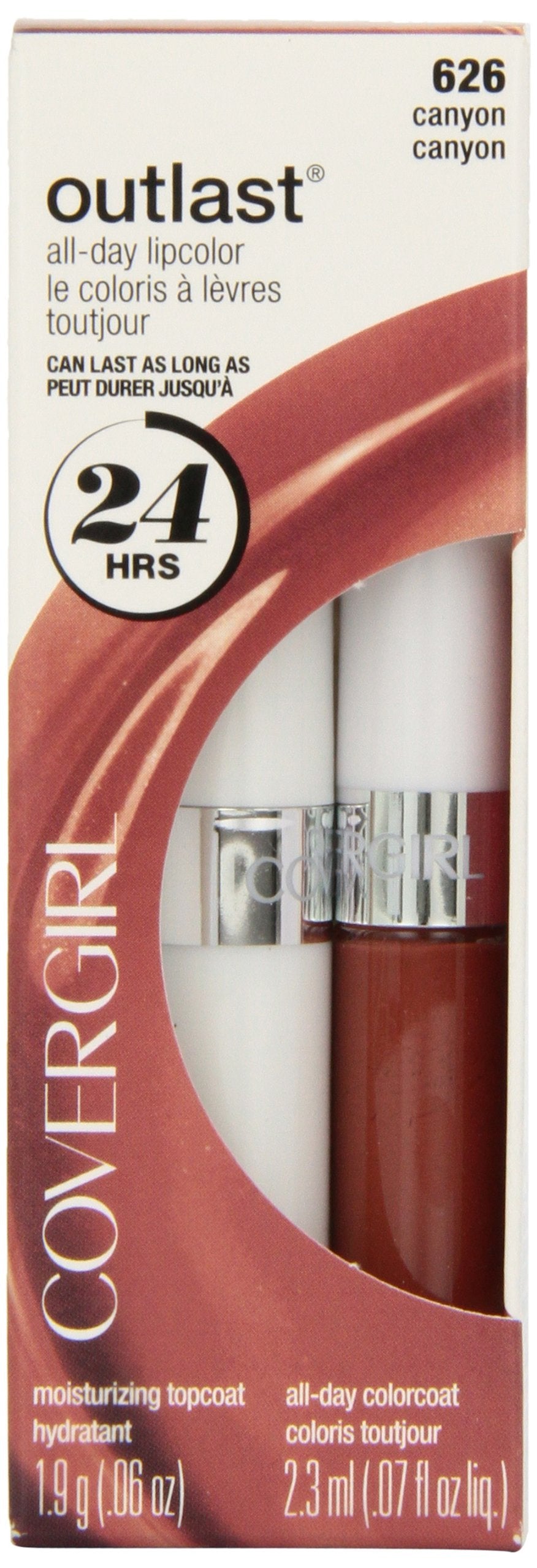 CoverGirl Outlast All Day Two Step Lipcolor, Canyon 626, 0.13 Ounce Beauty & Personal Care COVERGIRL