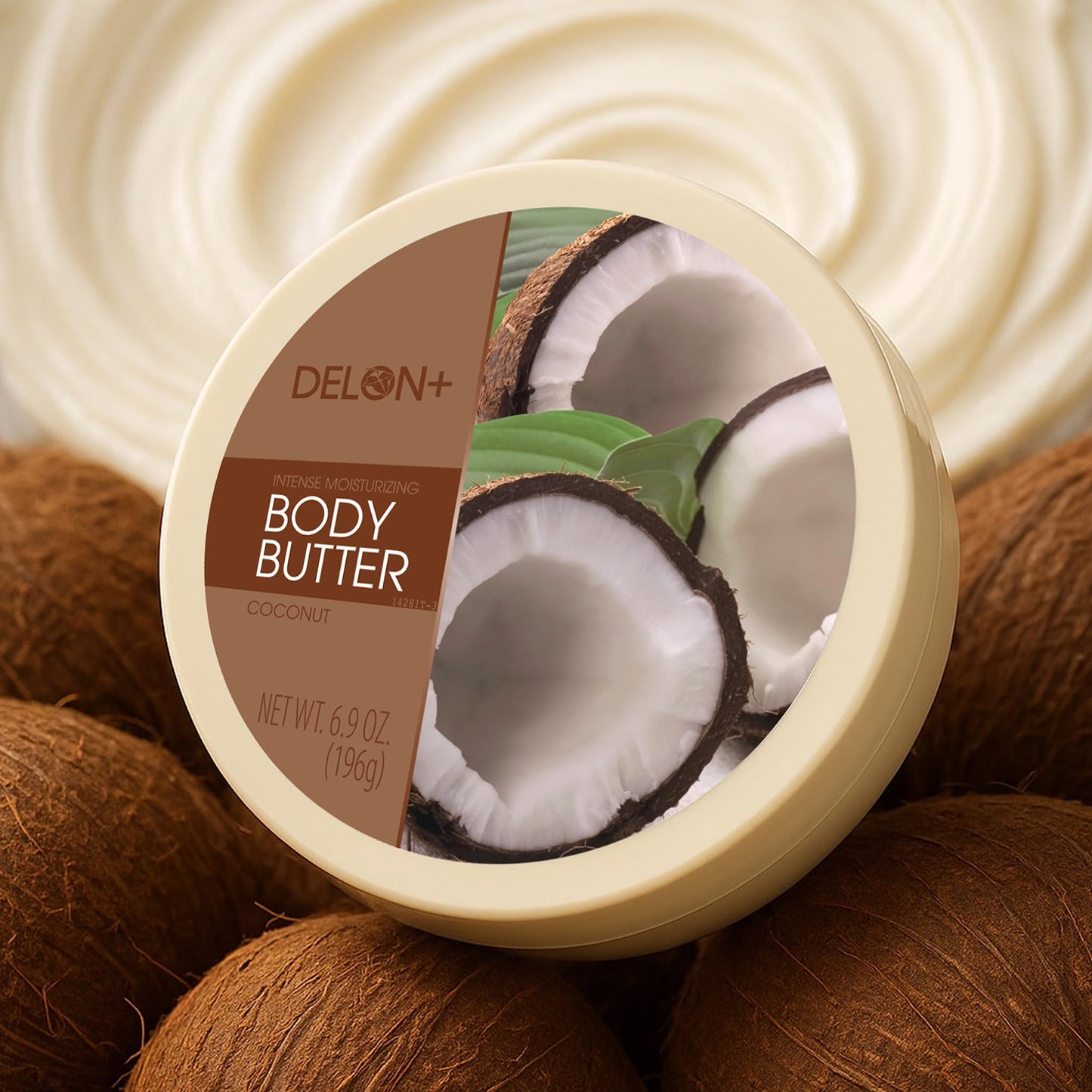 DELON Intense Moisturizing Body Butter, Coconut with Coconut Oil, 6.9 oz Beauty & Personal Care DELON