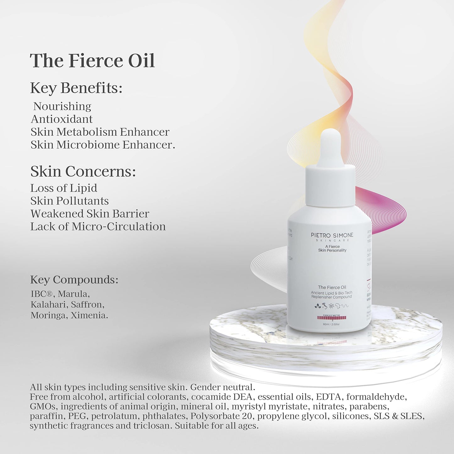 Pietro Simone Skincare, The Fierce Oil, 2.0 FL OZ Beauty & Personal Care Pietro Simone Skincare