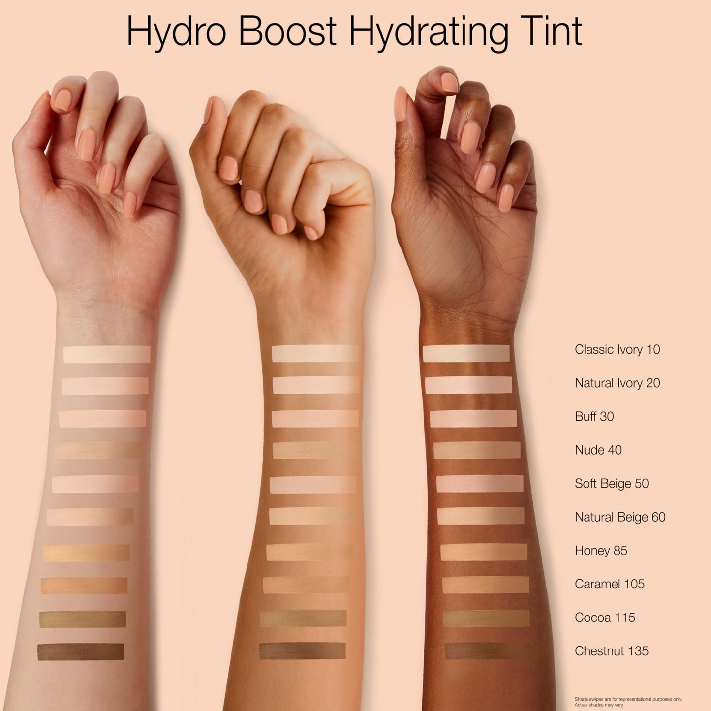 Neutrogena Hydro Boost Hydrating Tint Foundation Makeup for Dry Skin, with Hyaluronic Acid, Lightweight Oil-Free Water Gel, Non-Comedogenic, 30 Buff Beauty & Personal Care Neutrogena