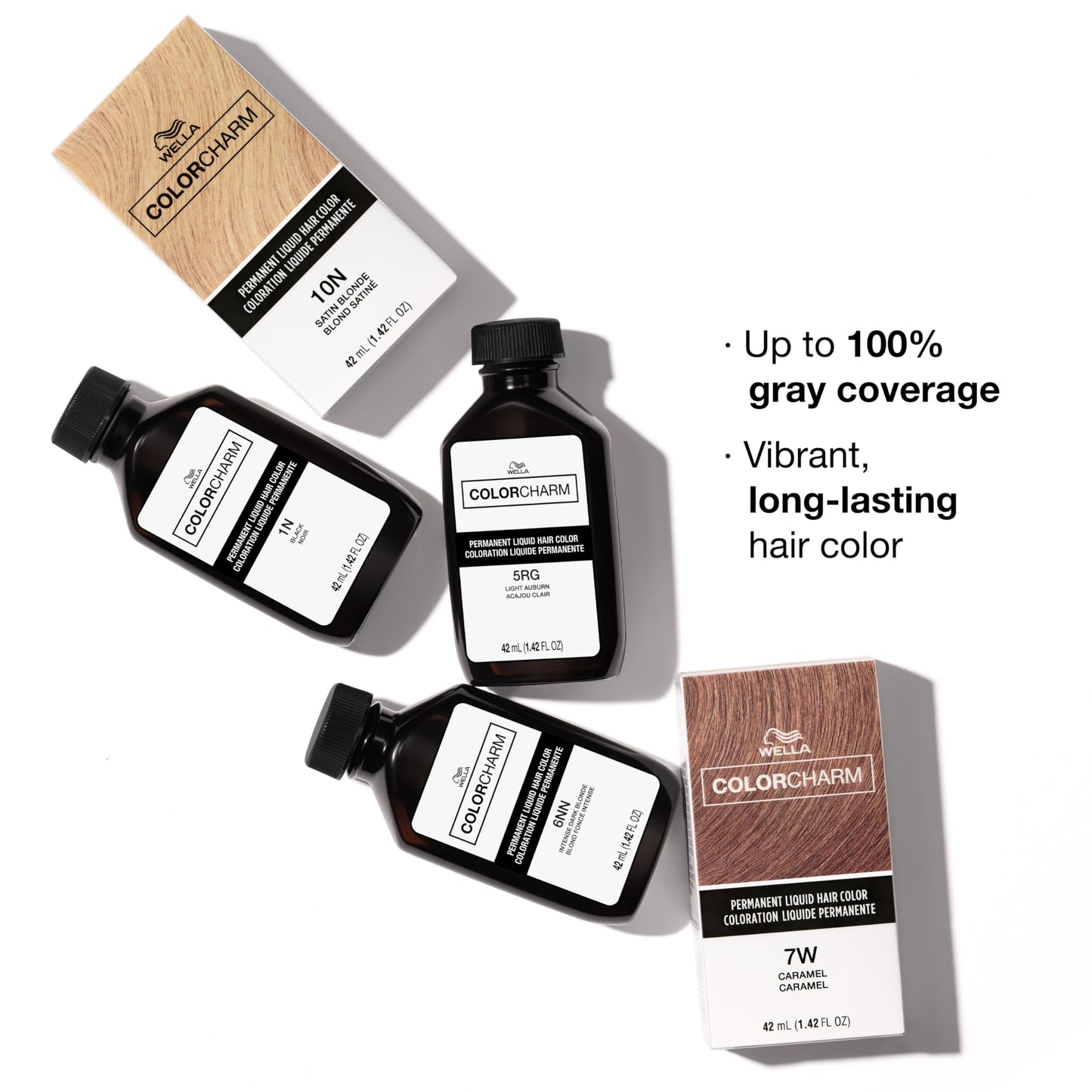 COLORCHARM Permanent Liquid Hair Color | 6NN Intense Dark Blonde | Up to 100% Gray Coverage | 1.42 Fl Oz Beauty & Personal Care COLORCHARM