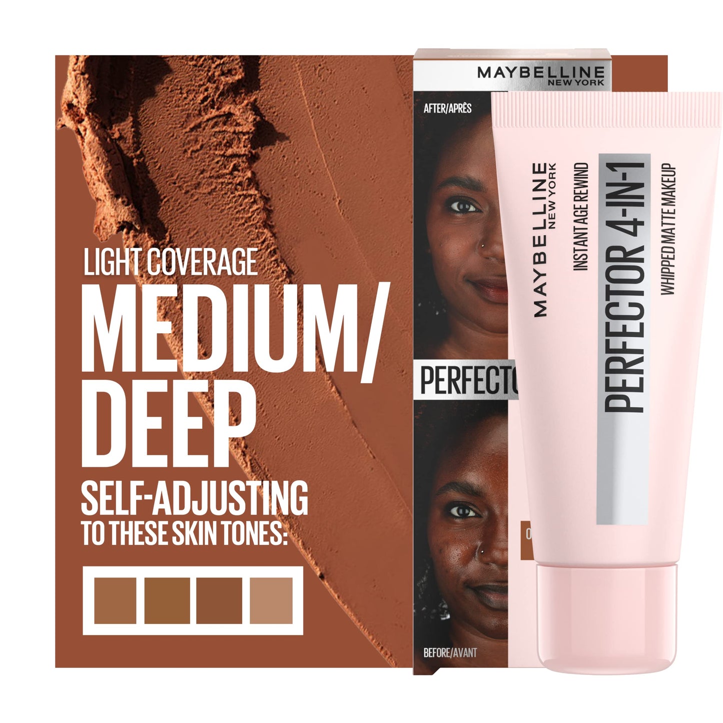 Maybelline Instant Age Rewind Instant Perfector 4-In-1 Matte Makeup, 04 Medium/Deep, 1 Count Beauty & Personal Care MAYBELLINE