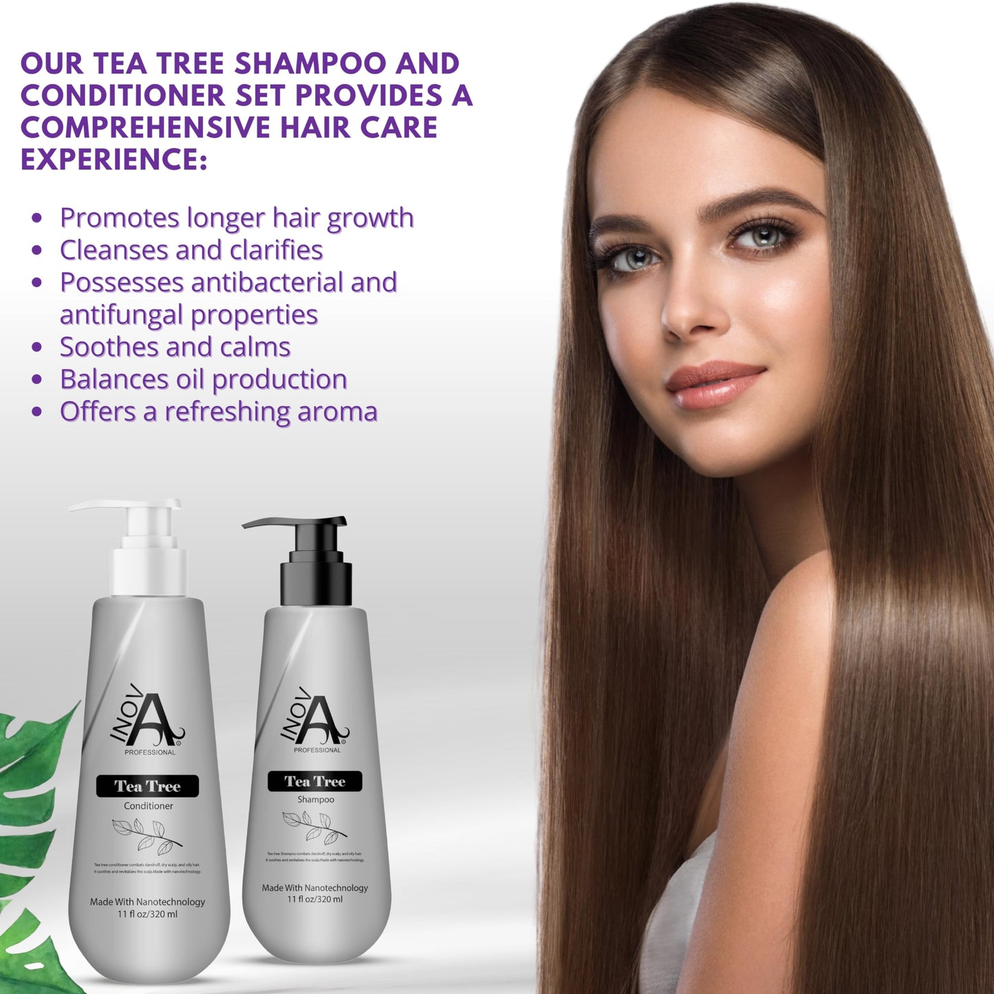 Inova Professional Tea Tree Shampoo And Conditioner 11Oz Beauty & Personal Care Inova Professional