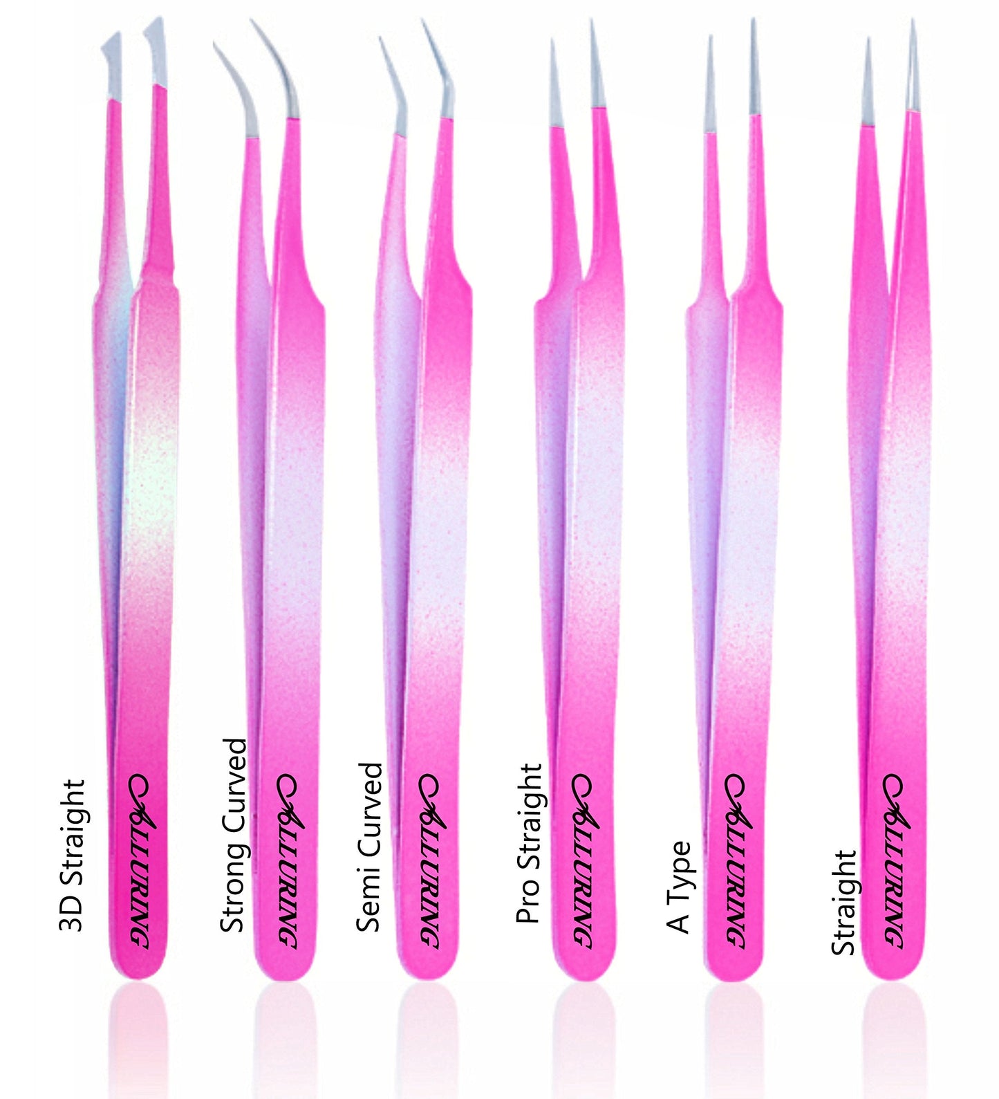 Alluring Ombre Bright Pink & Light Blue Tweezers Beauty and Personal Care Alluring
