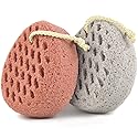 BAIMEI IcyMe Bath Sponge, Sponge Loofah Body Scrubber, Shower Pouf Cleaning Loofahs Sponge, Shower Use Sponge (Pink Grey) Beauty & Personal Care BAIMEI