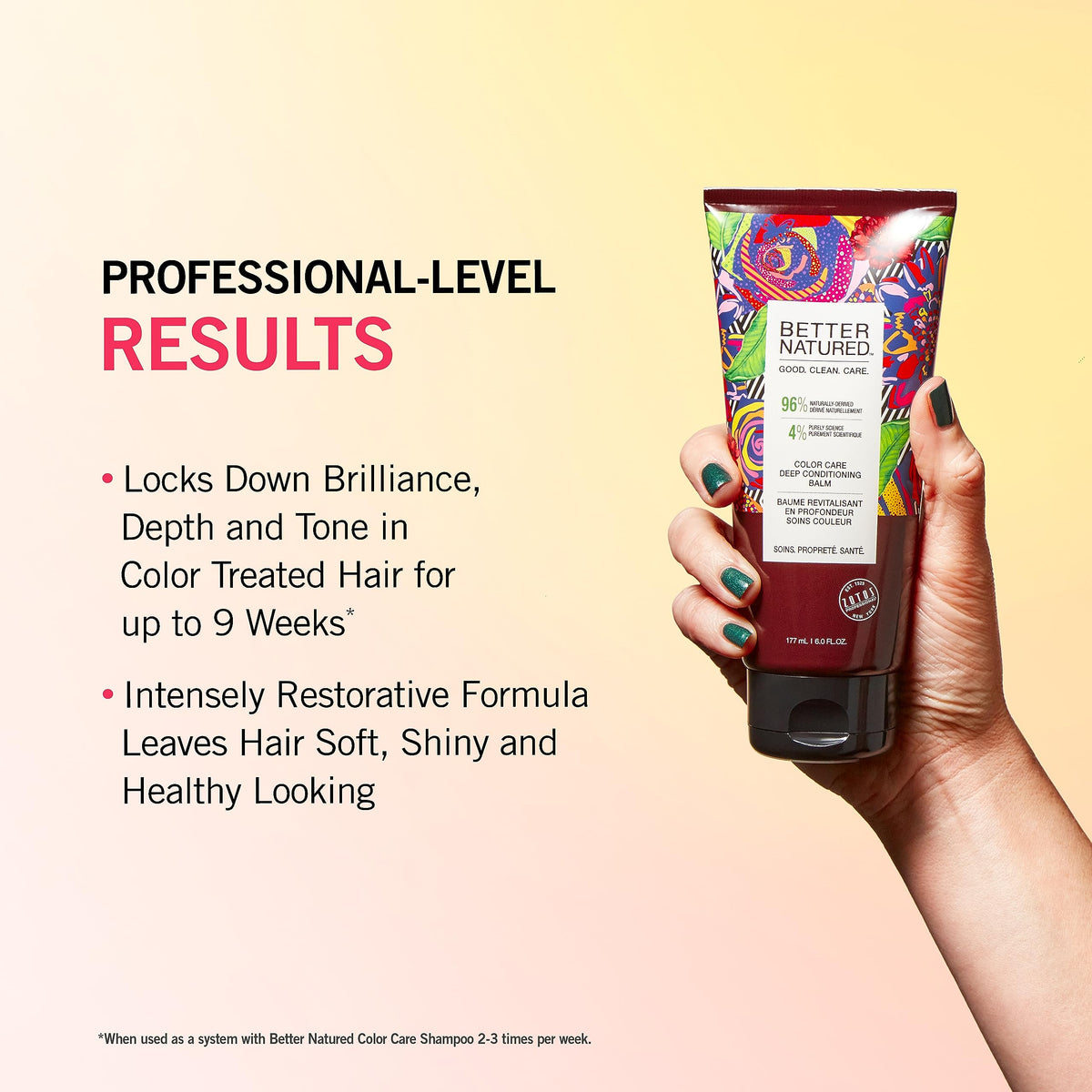 Better Natured Color Care Deep Conditioning Balm for Color Treated Hair with Coconut, Tahitian Palm and White Orchid, 6 Fl Oz Beauty & Personal Care Better Natured