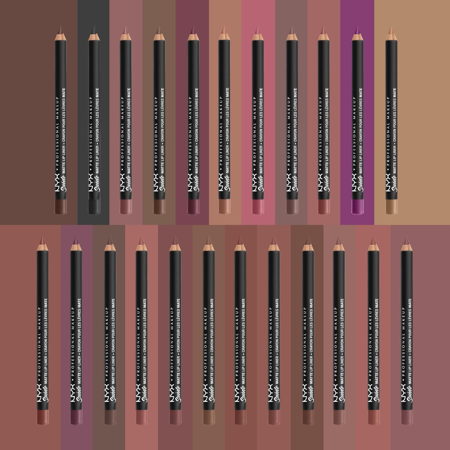 NYX PROFESSIONAL MAKEUP Suede Matte Lip Liner, Velvety-Smooth, Long-Lasting Formula For A Defined Lip Makeup Look - Alien (Black) Beauty & Personal Care NYX PROFESSIONAL MAKEUP