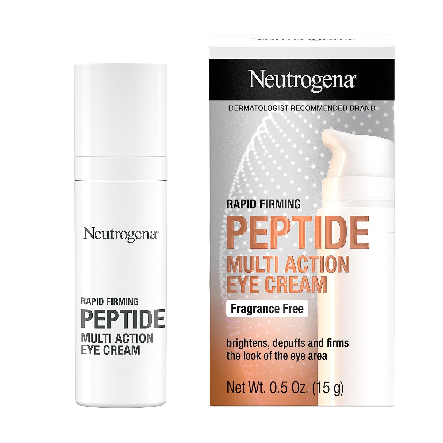Neutrogena Rapid Firming Peptide Eye Cream: Depuffing, Brightening, Hydrating, Fragrance-Free, 0.5 fl. oz Beauty & Personal Care Neutrogena