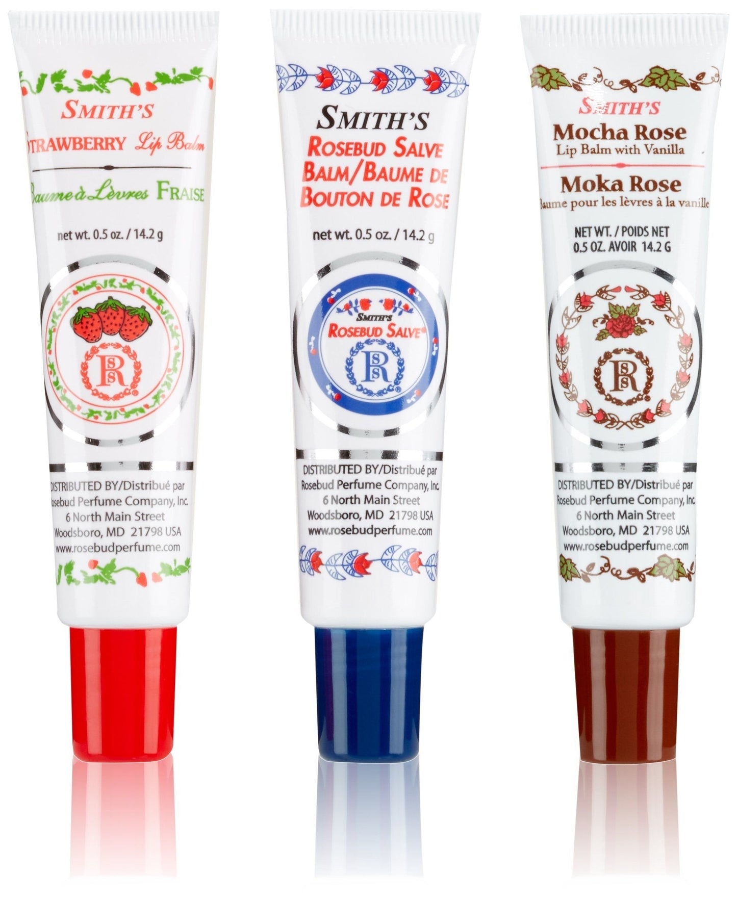 Rosebud Medley Of Lip Balm Tubes, 0.5 Ounce, 2.4 Count Beauty & Personal Care ROSEBUD PERFUME