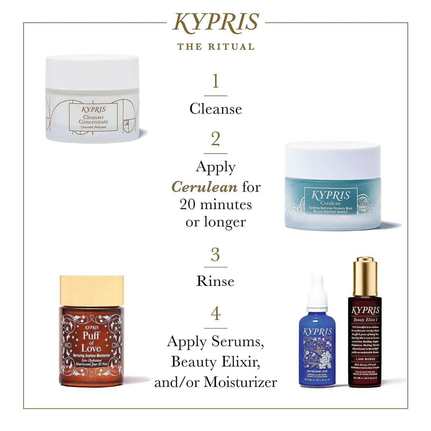 KYPRIS, Cerulean Intense Soothing Hydration Mask, 46ml Beauty & Personal Care KYPRIS