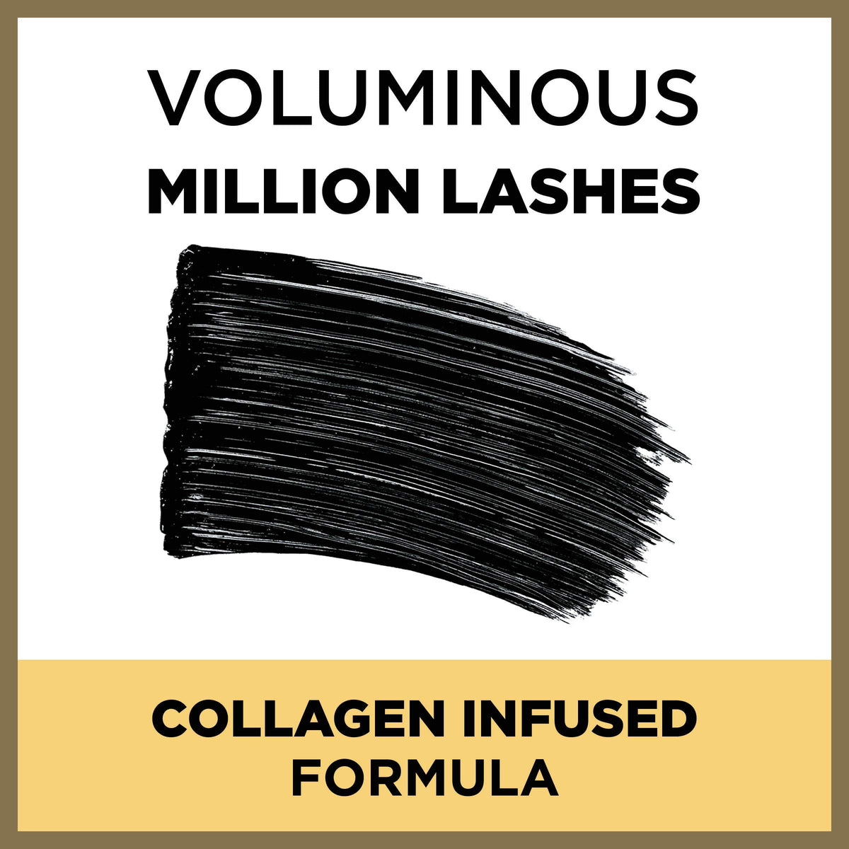 L’Oreal Paris Makeup Voluminous Million Lashes Mascara, Volumizing Collagen Infused Eye Makeup, Amplifying Mascara Brush, Waterproof, Blackest Black Beauty & Personal Care L'Oreal Paris